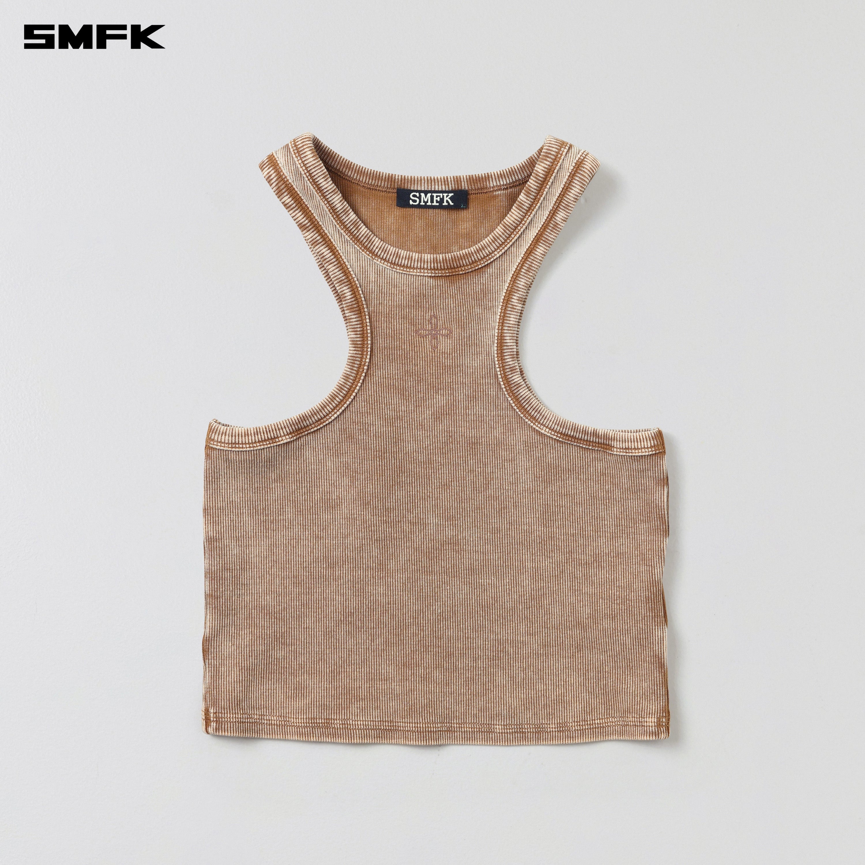 VINTAGE STORM FADE GYM TANK/FADE DYE VANISH BROWN