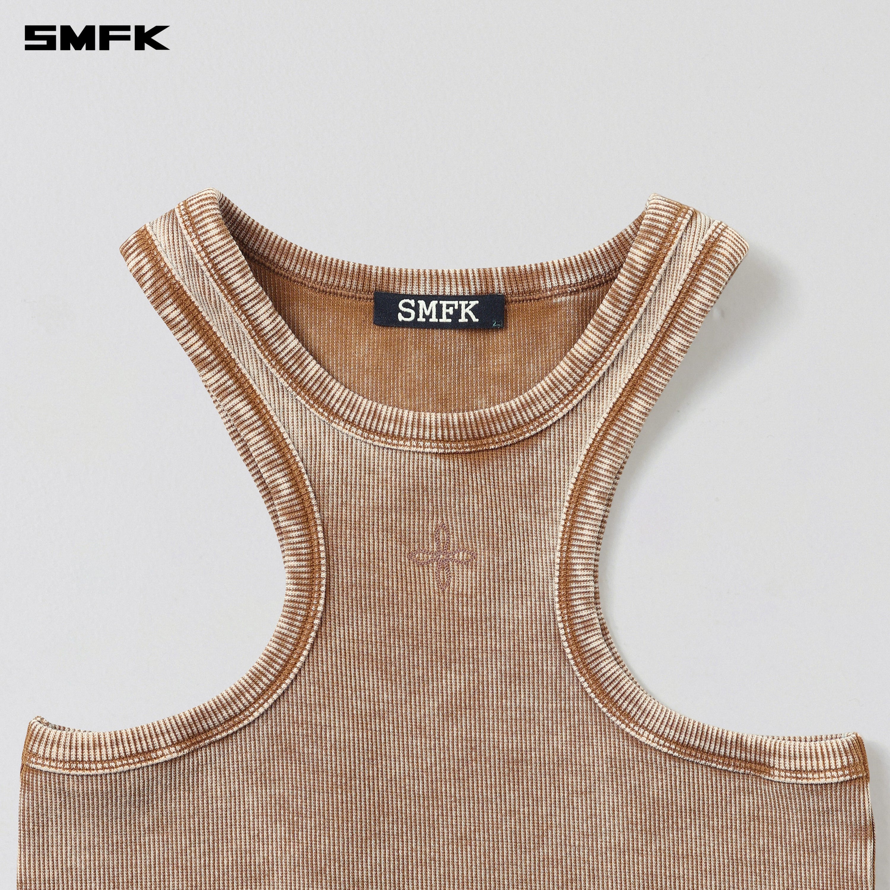 VINTAGE STORM FADE GYM TANK/FADE DYE VANISH BROWN