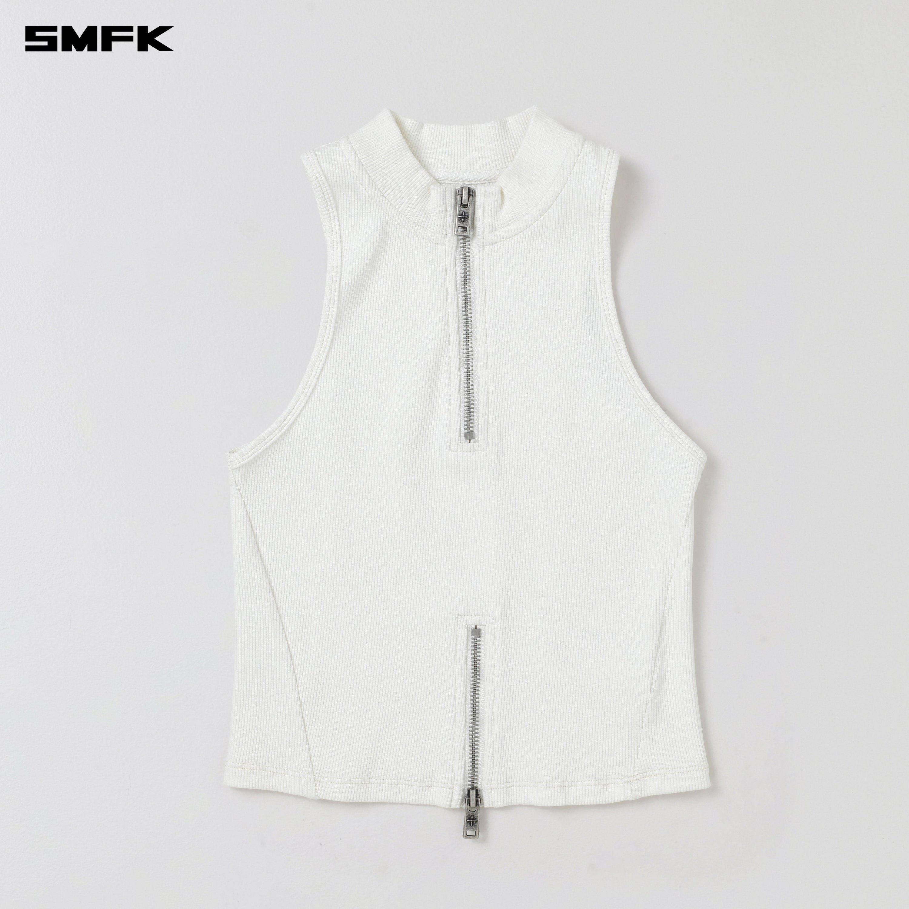 VINTAGE HIGH-NECK KILLER TANK SNOW MOUNTAIN WHITE