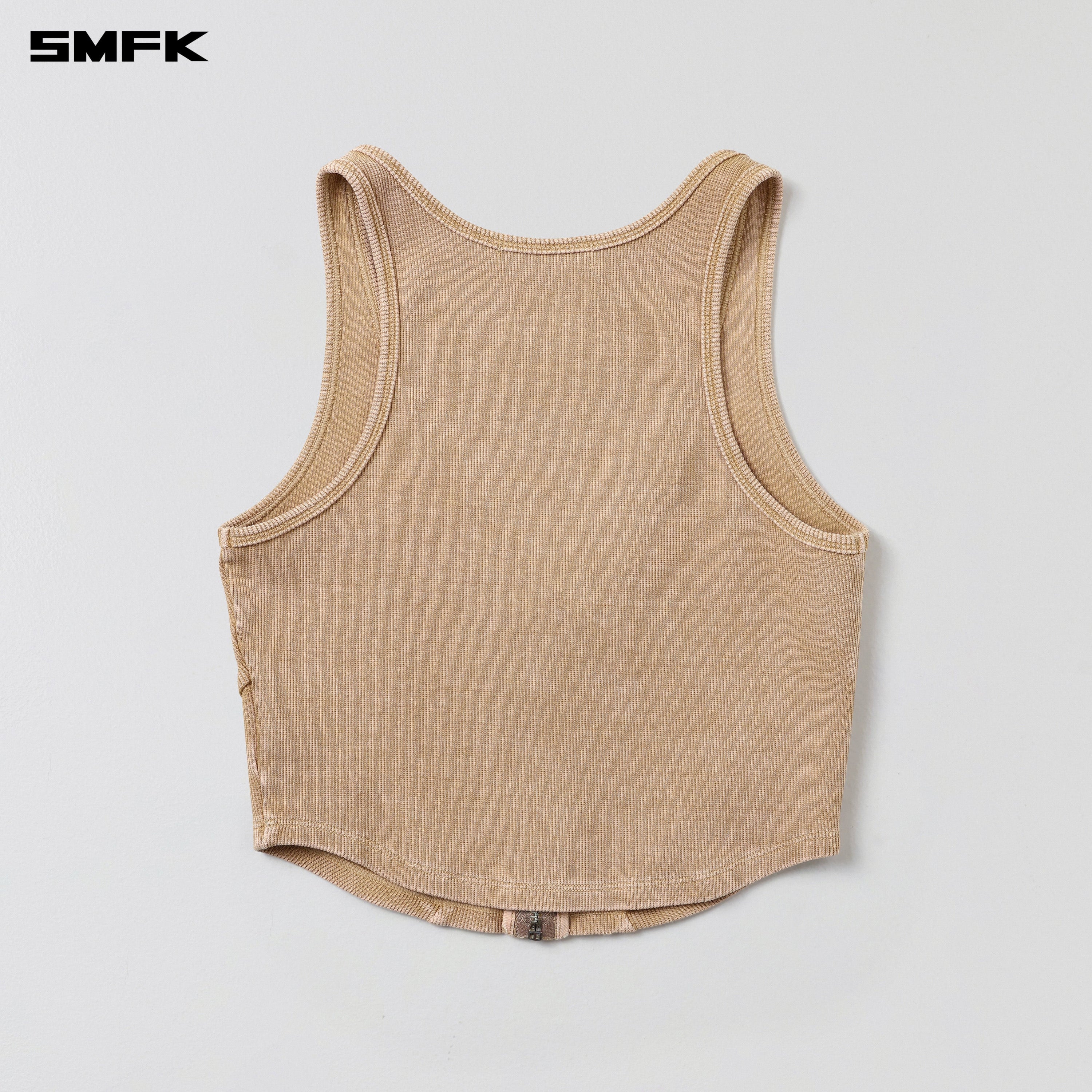 VINTAGE ROVE ZIP TANK/FADE DYE VANISH SAND