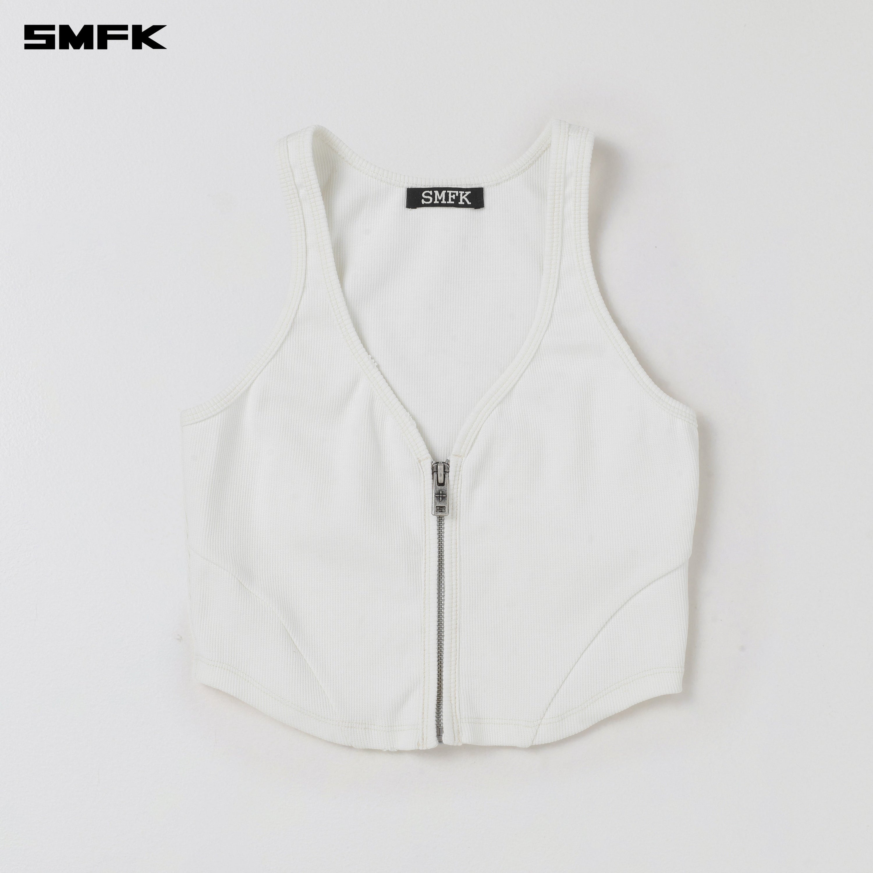 VINTAGE ROVE ZIP TANK CLOUD WHITE