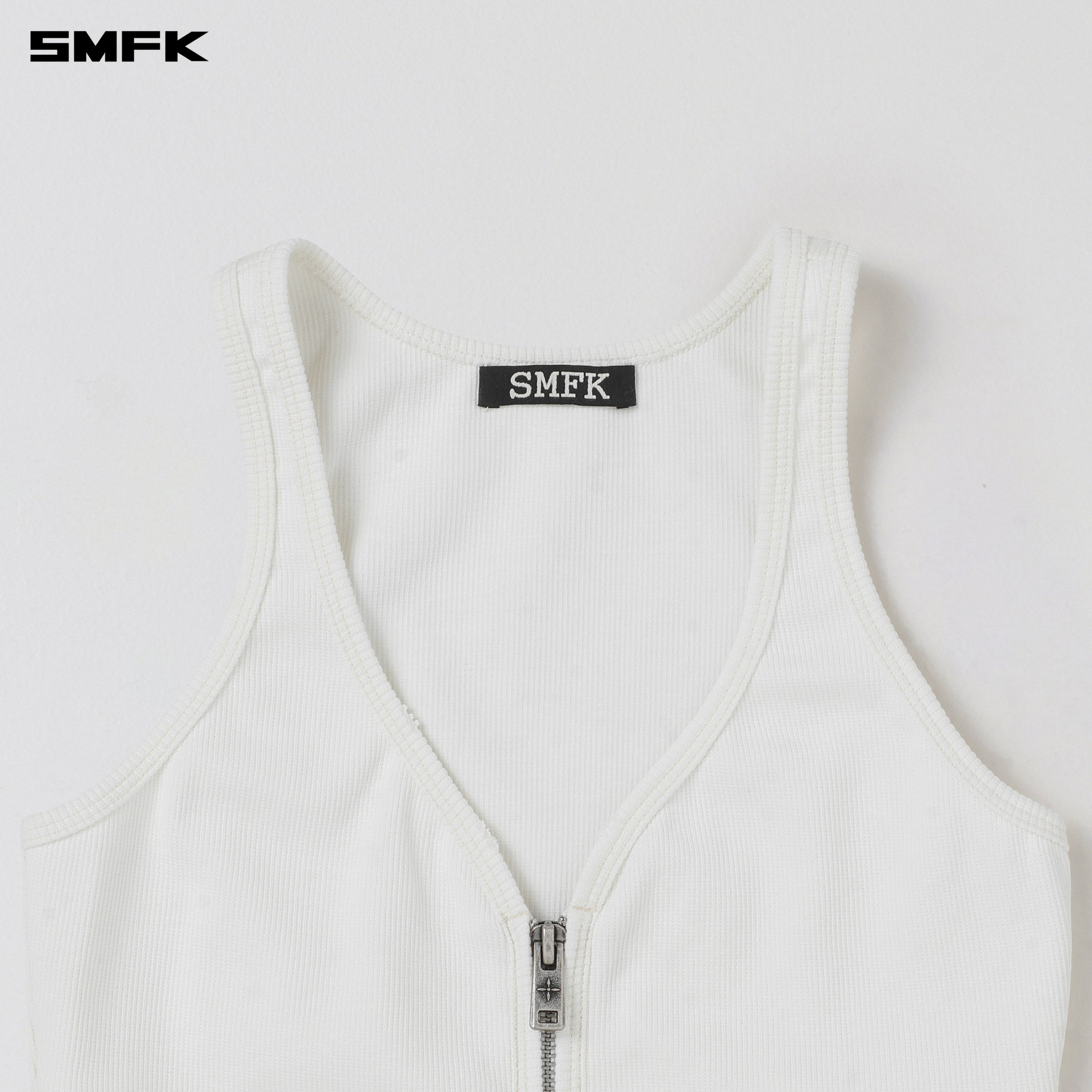 VINTAGE ROVE ZIP TANK CLOUD WHITE
