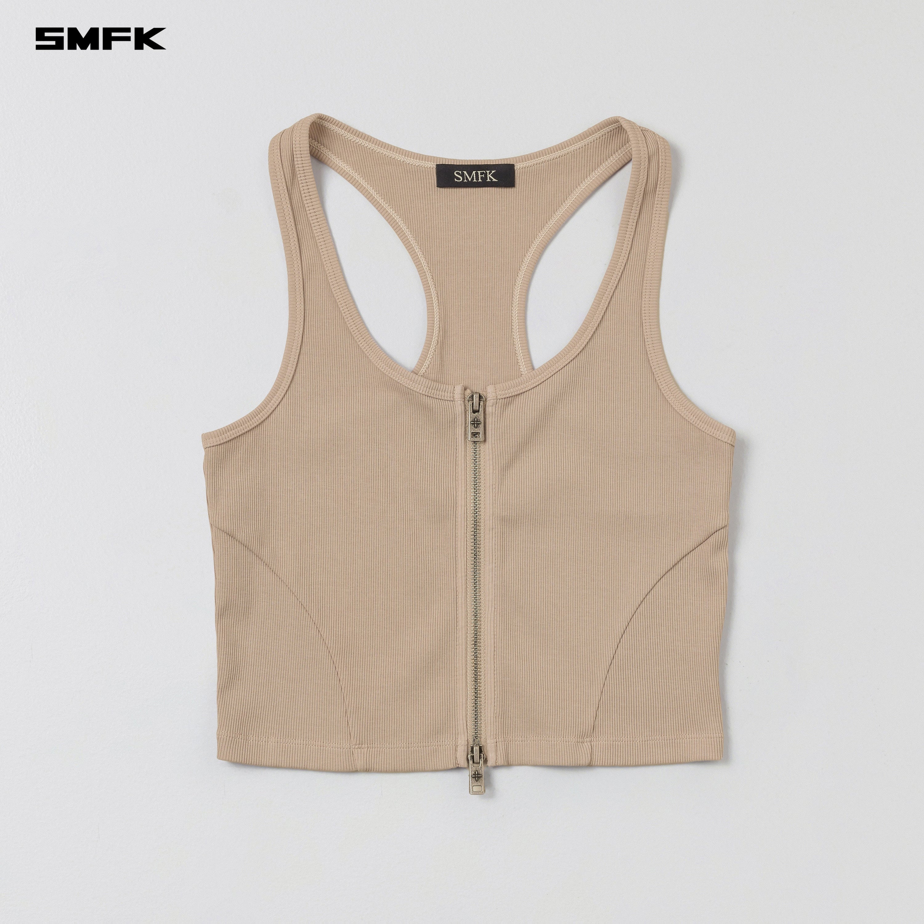 VINTAGE NOMADIC SLIM ZIP TANK/LONG-STAPLE COTTON FRESH SKIN