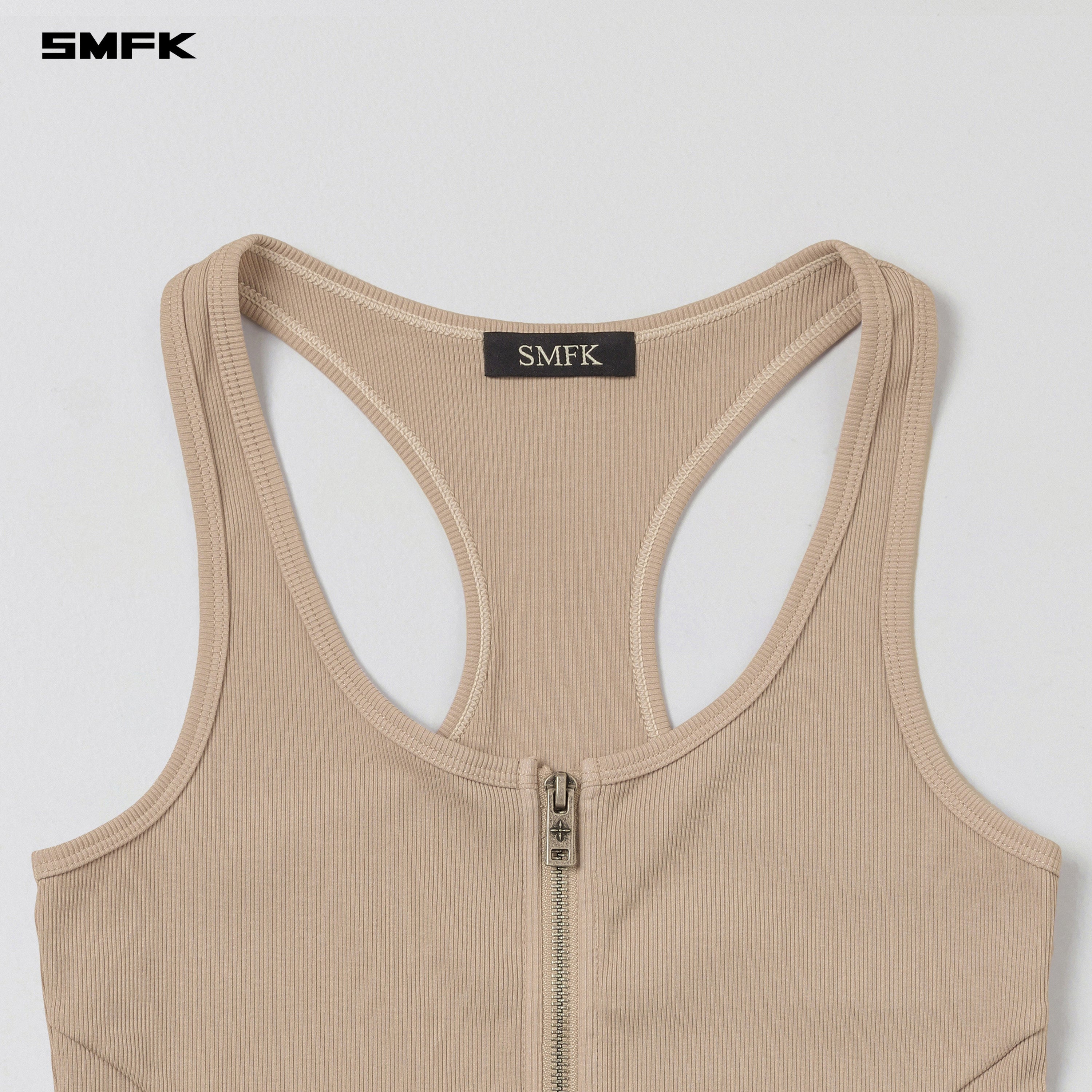 VINTAGE NOMADIC SLIM ZIP TANK/LONG-STAPLE COTTON FRESH SKIN