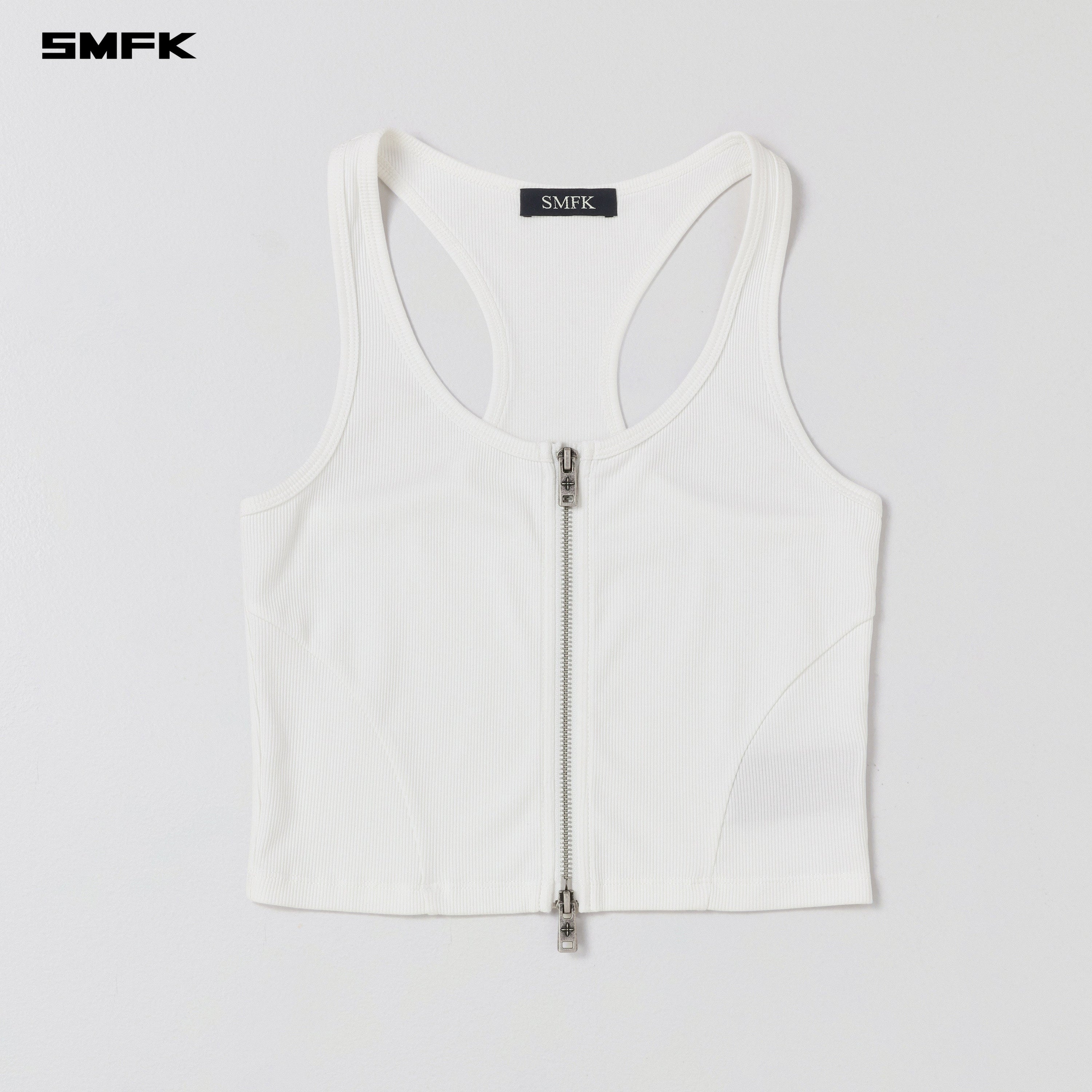 VINTAGE NOMADIC SLIM ZIP TANK/LONG-STAPLE COTTON CLOUD WHITE
