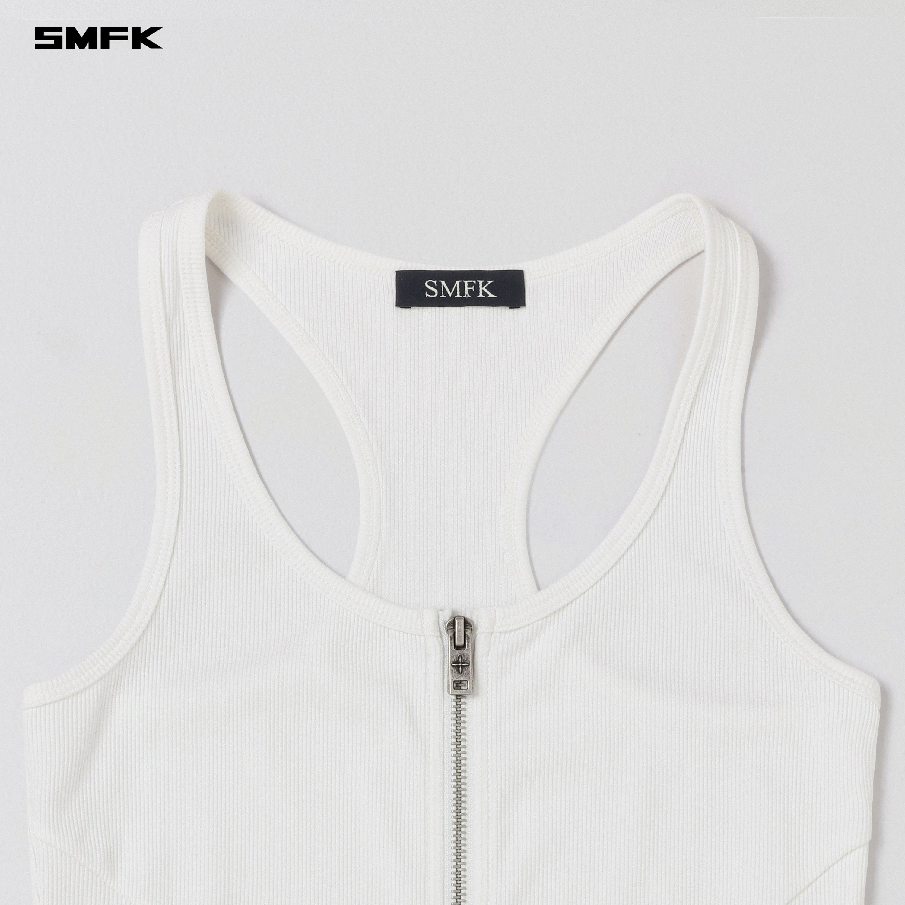VINTAGE NOMADIC SLIM ZIP TANK/LONG-STAPLE COTTON CLOUD WHITE