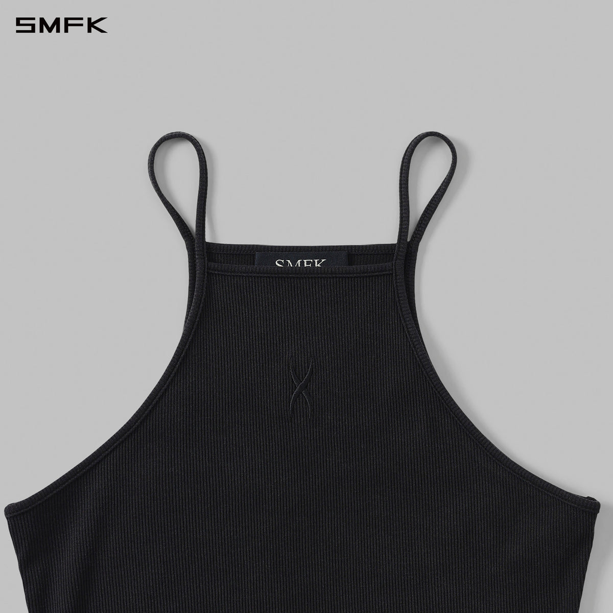 VINTAGE CHINESE LONG CAMISOLE/SILK&COTTON WILD BLACK