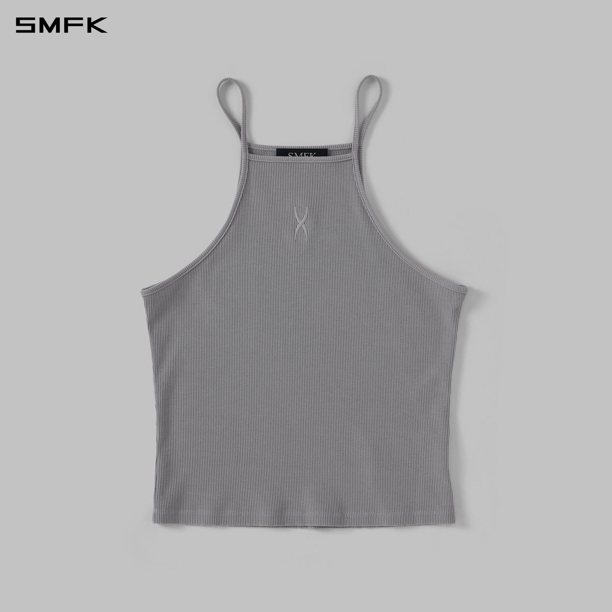 VINTAGE CHINESE LONG CAMISOLE/SILK&COTTON GLACIER GREY