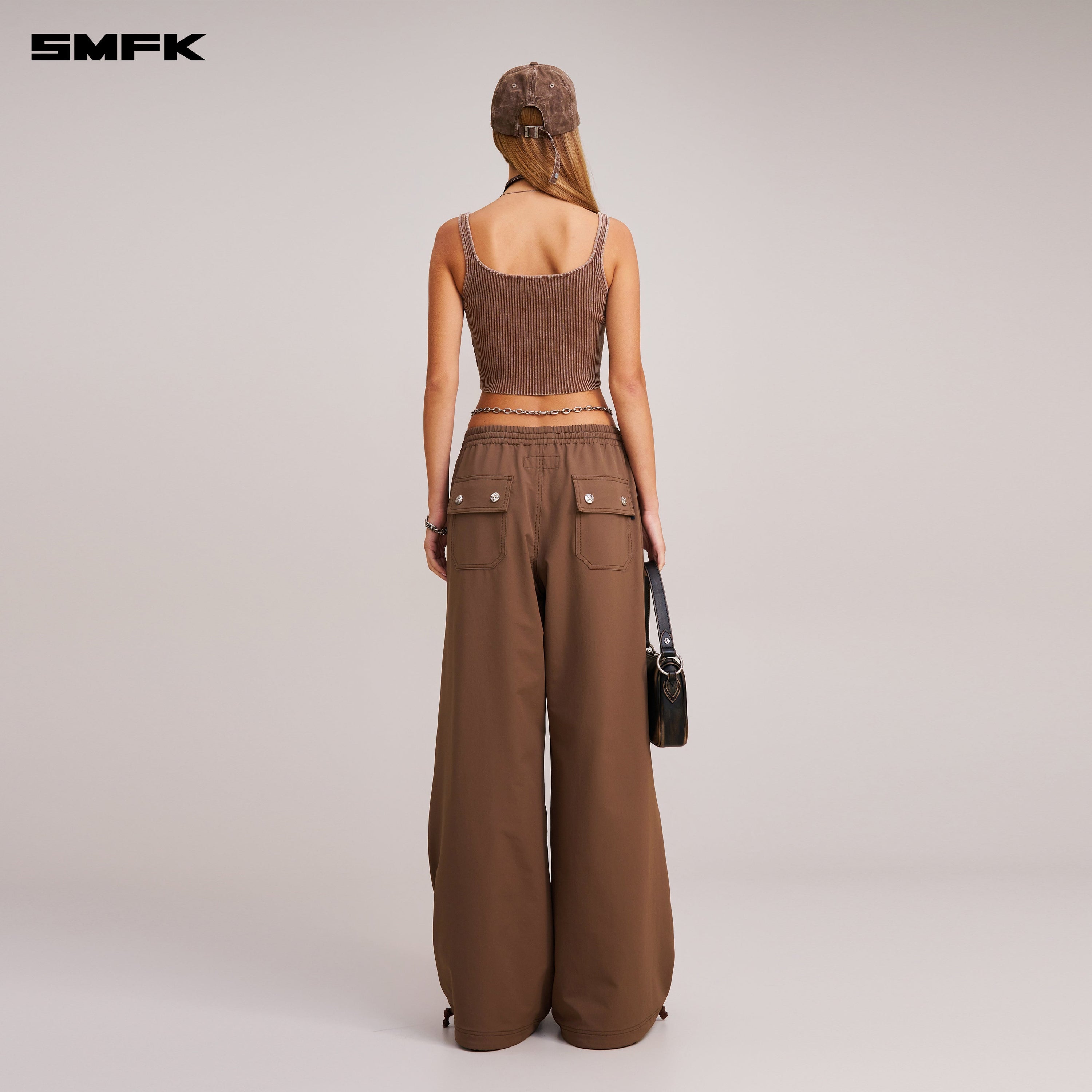 VINTAGE-SAVAGE KNIT TANK/STONE WASH VANISH BROWN