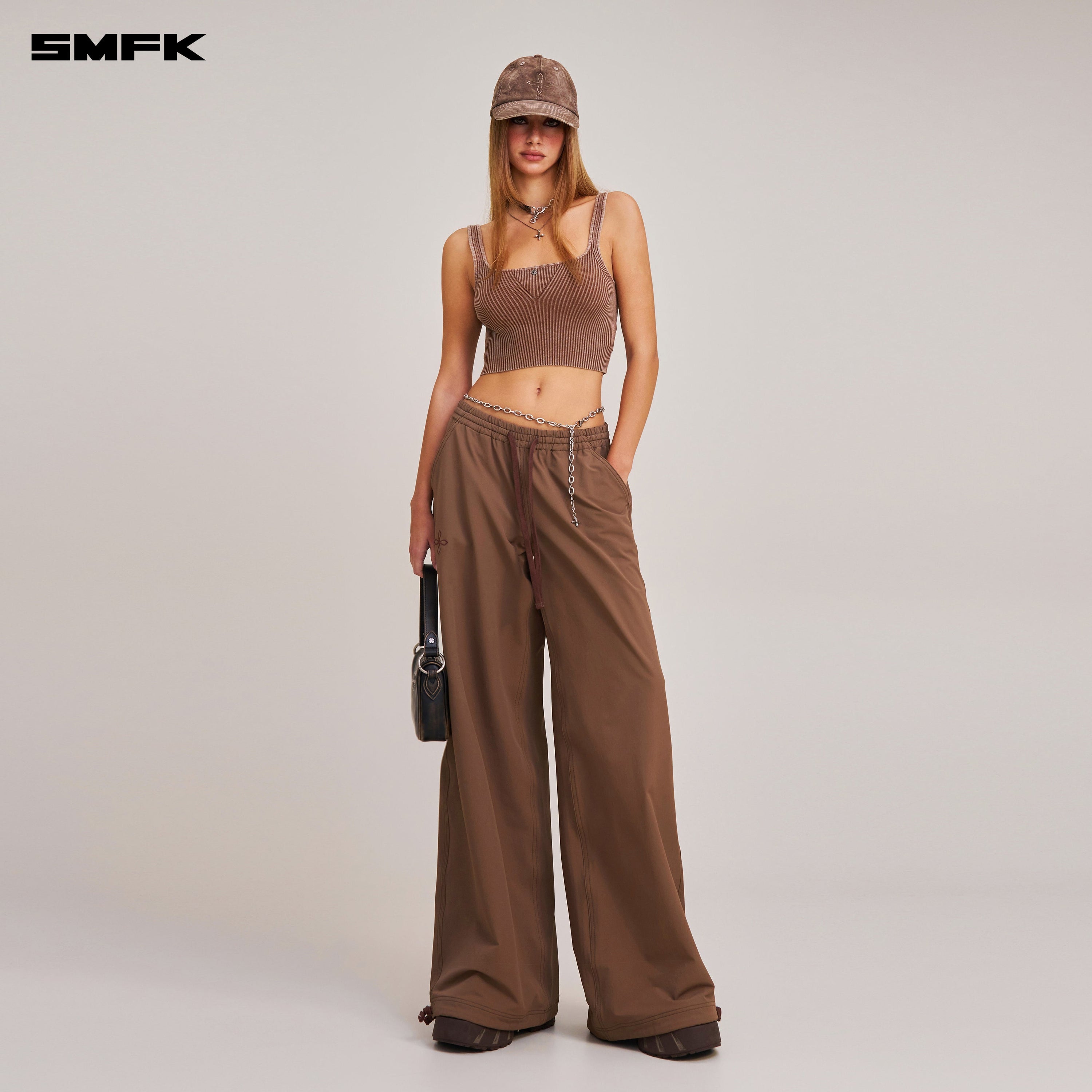 VINTAGE-SAVAGE KNIT TANK/STONE WASH VANISH BROWN