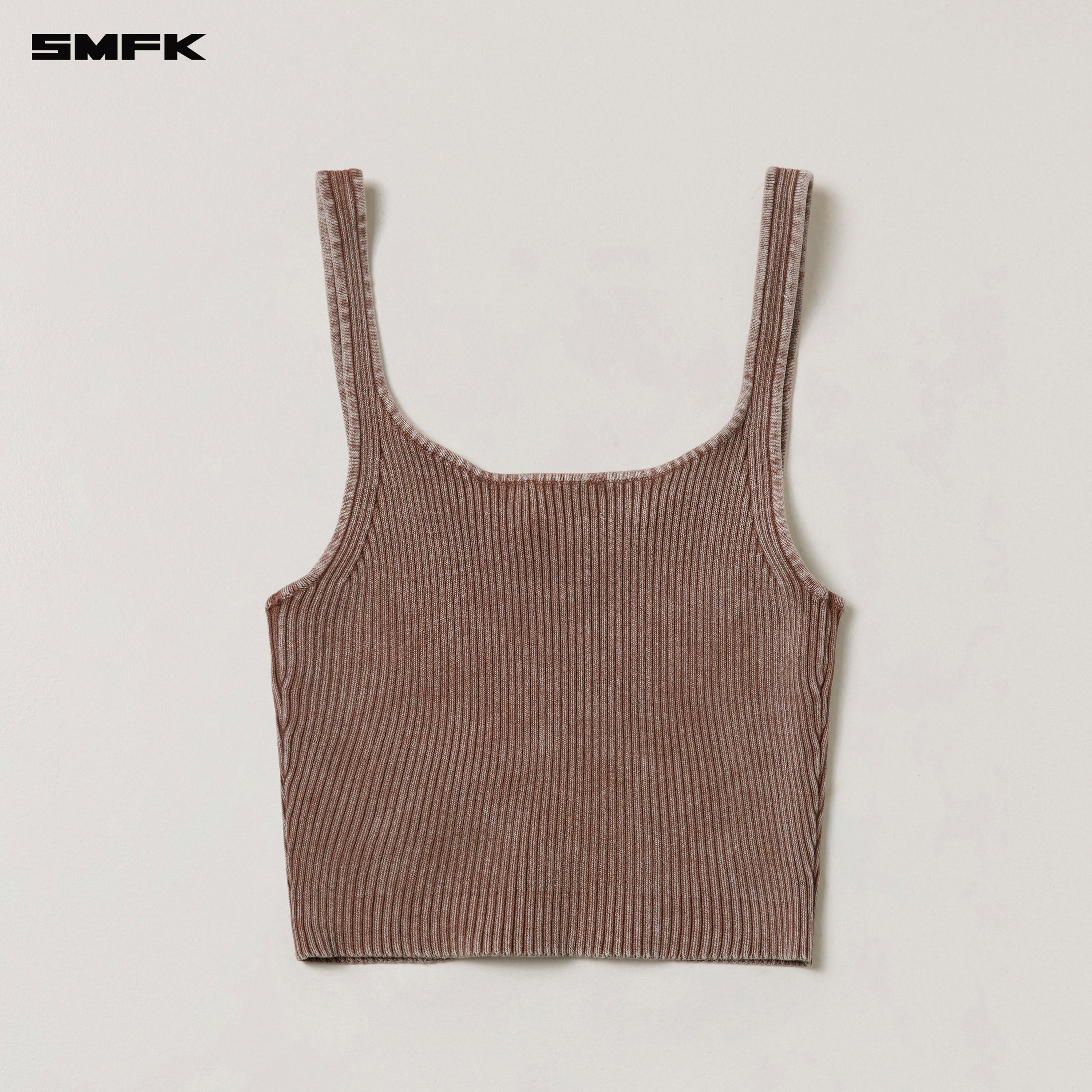 VINTAGE-SAVAGE KNIT TANK/STONE WASH VANISH BROWN