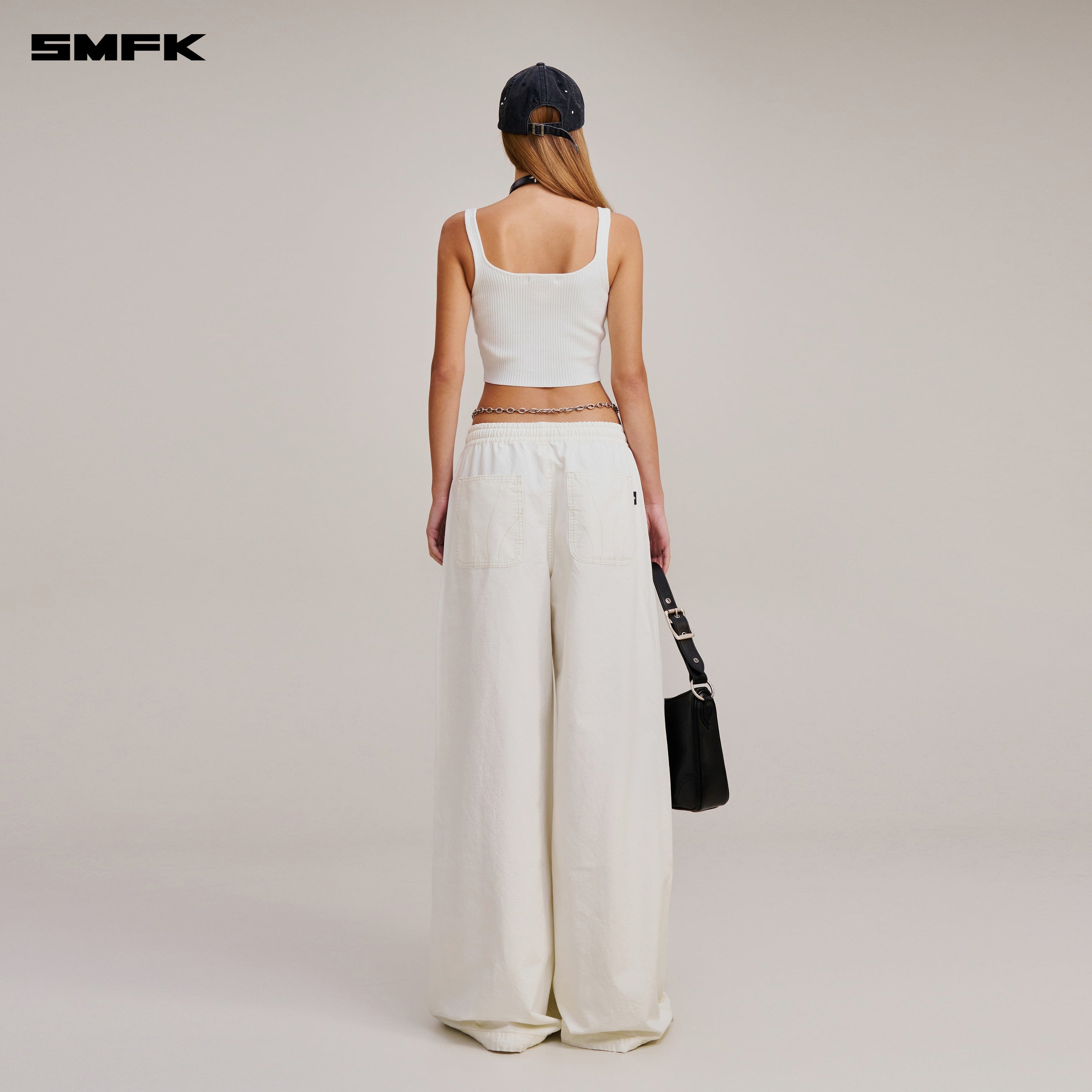 VINTAGE-SAVAGE KNIT TANK/STONE WASH VANISH WHITE