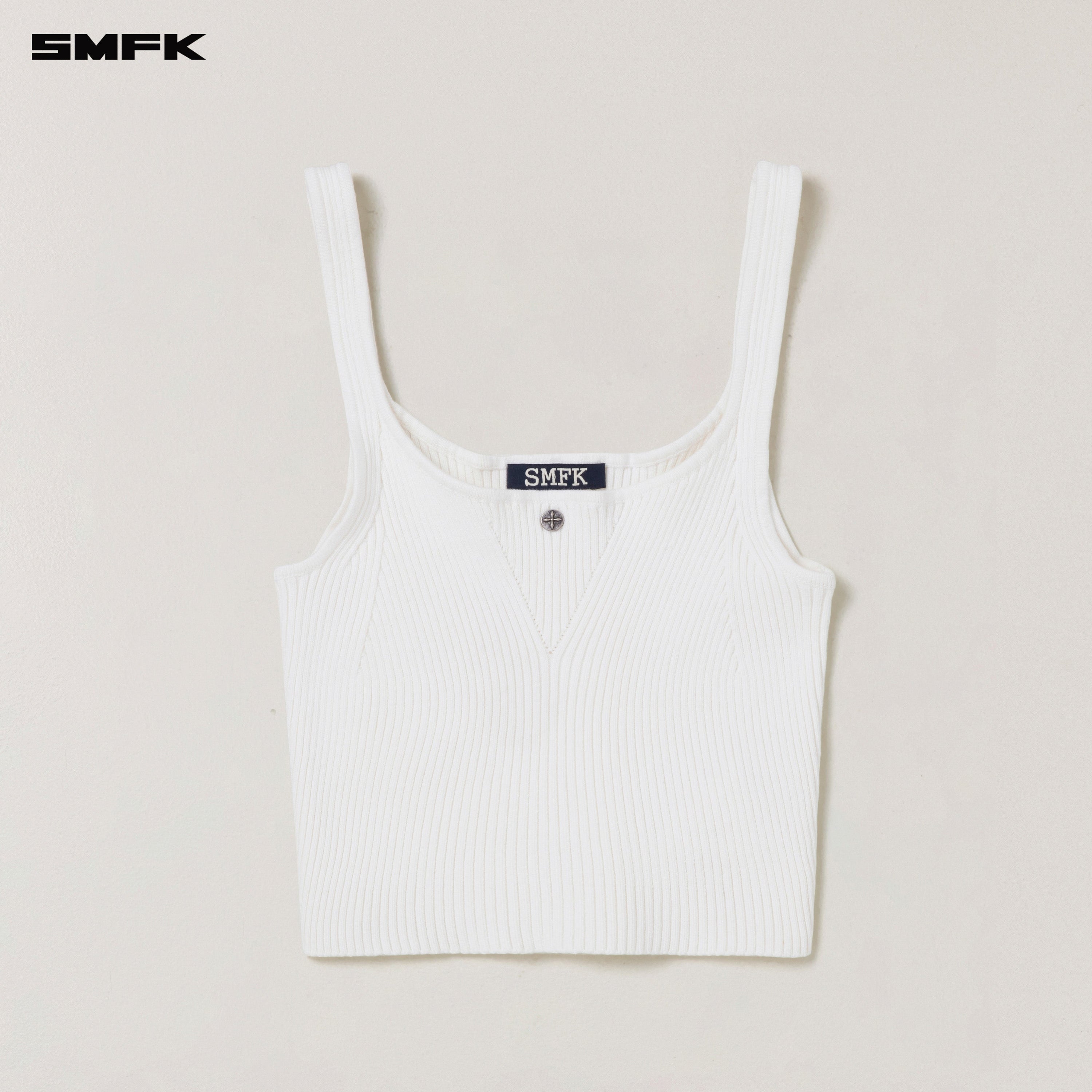 VINTAGE-SAVAGE KNIT TANK/STONE WASH VANISH WHITE