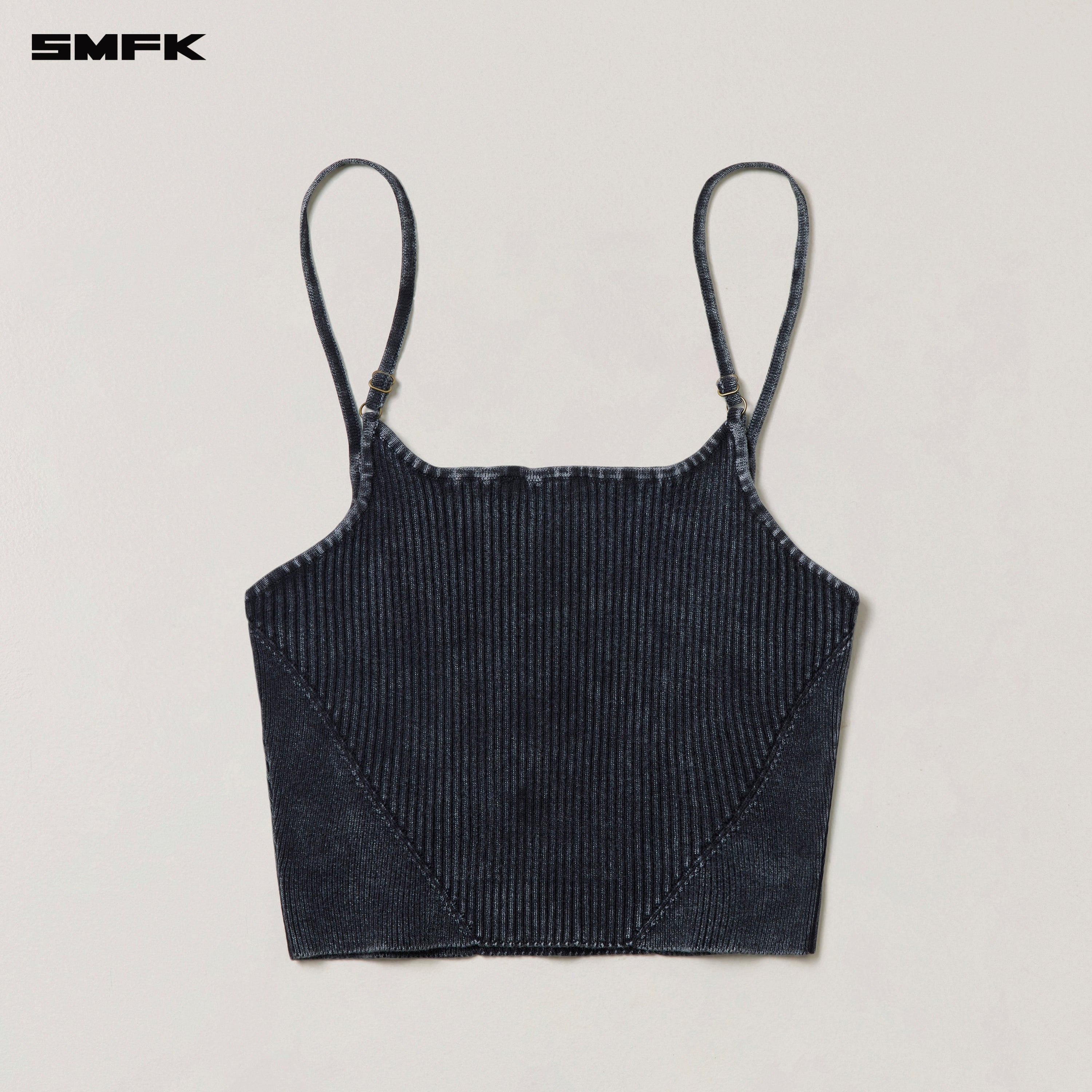 VINTAGE-SAVAGE KNIT CAMISOLE/STONE WASH VANISH BLACK