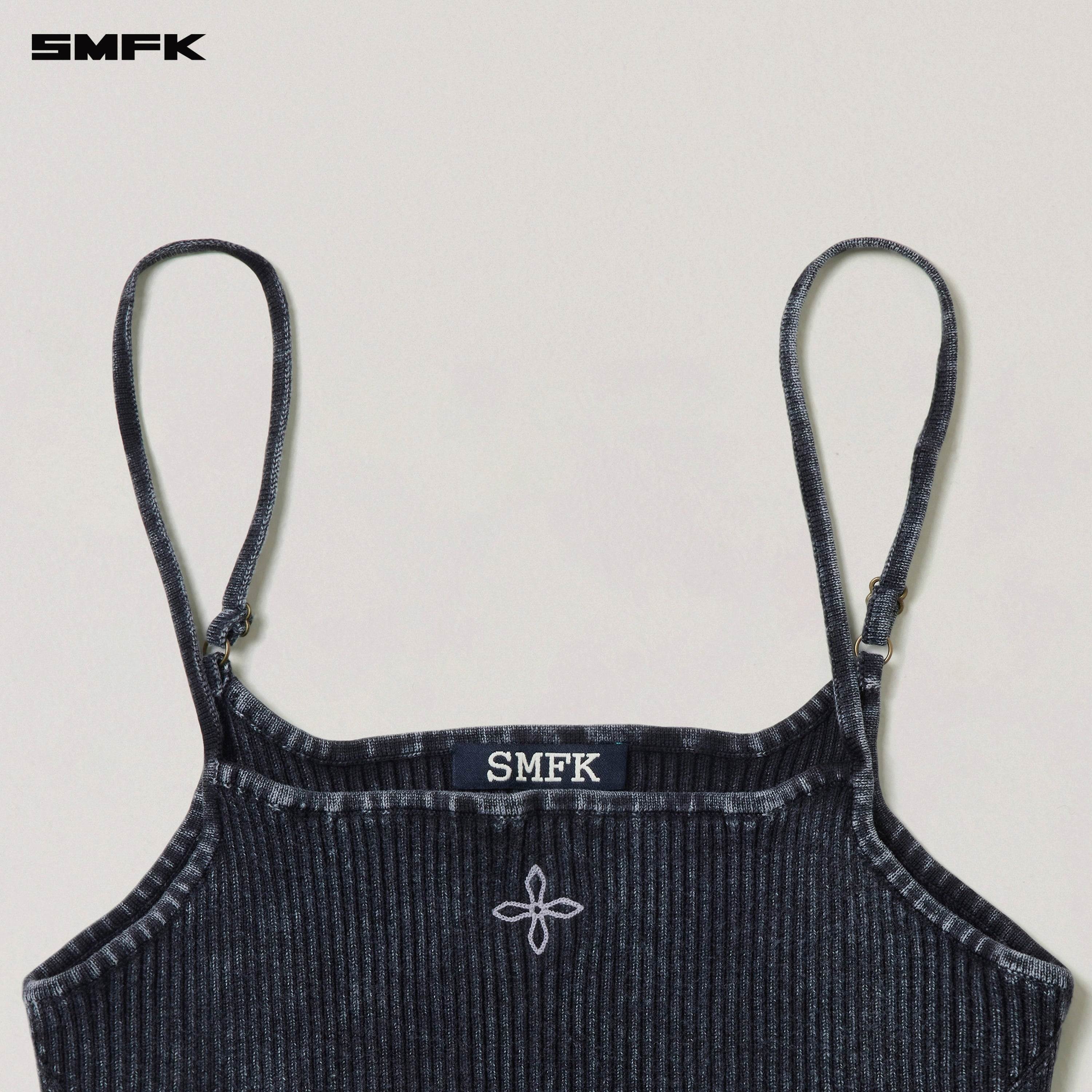 VINTAGE-SAVAGE KNIT CAMISOLE/STONE WASH VANISH BLACK