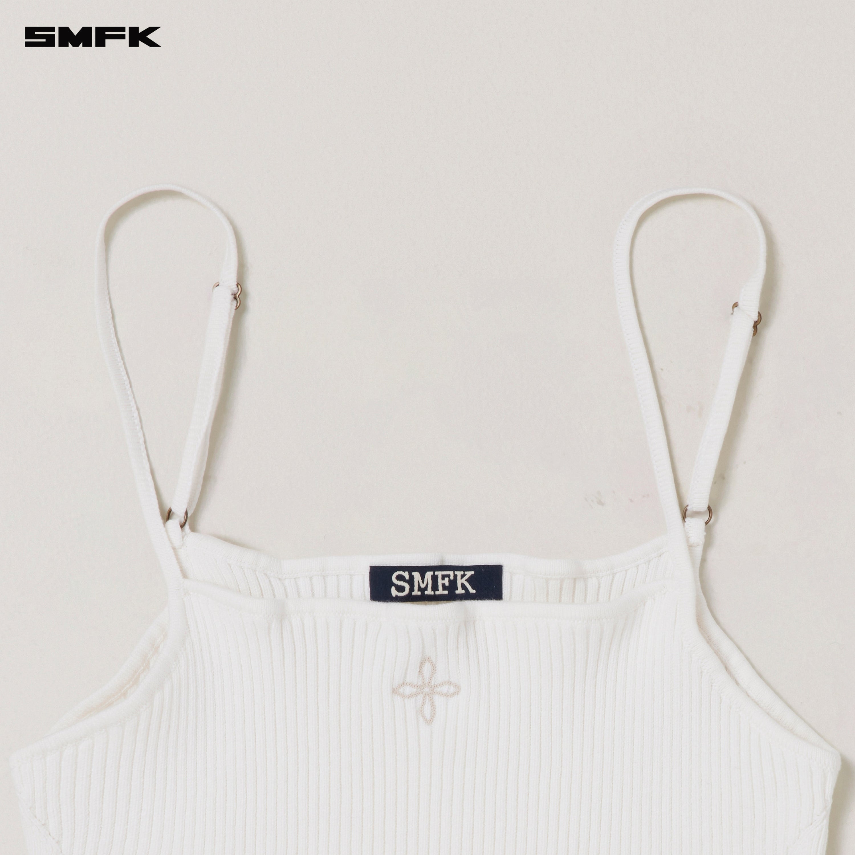 VINTAGE-SAVAGE KNIT CAMISOLE/STONE WASH VANISH WHITE