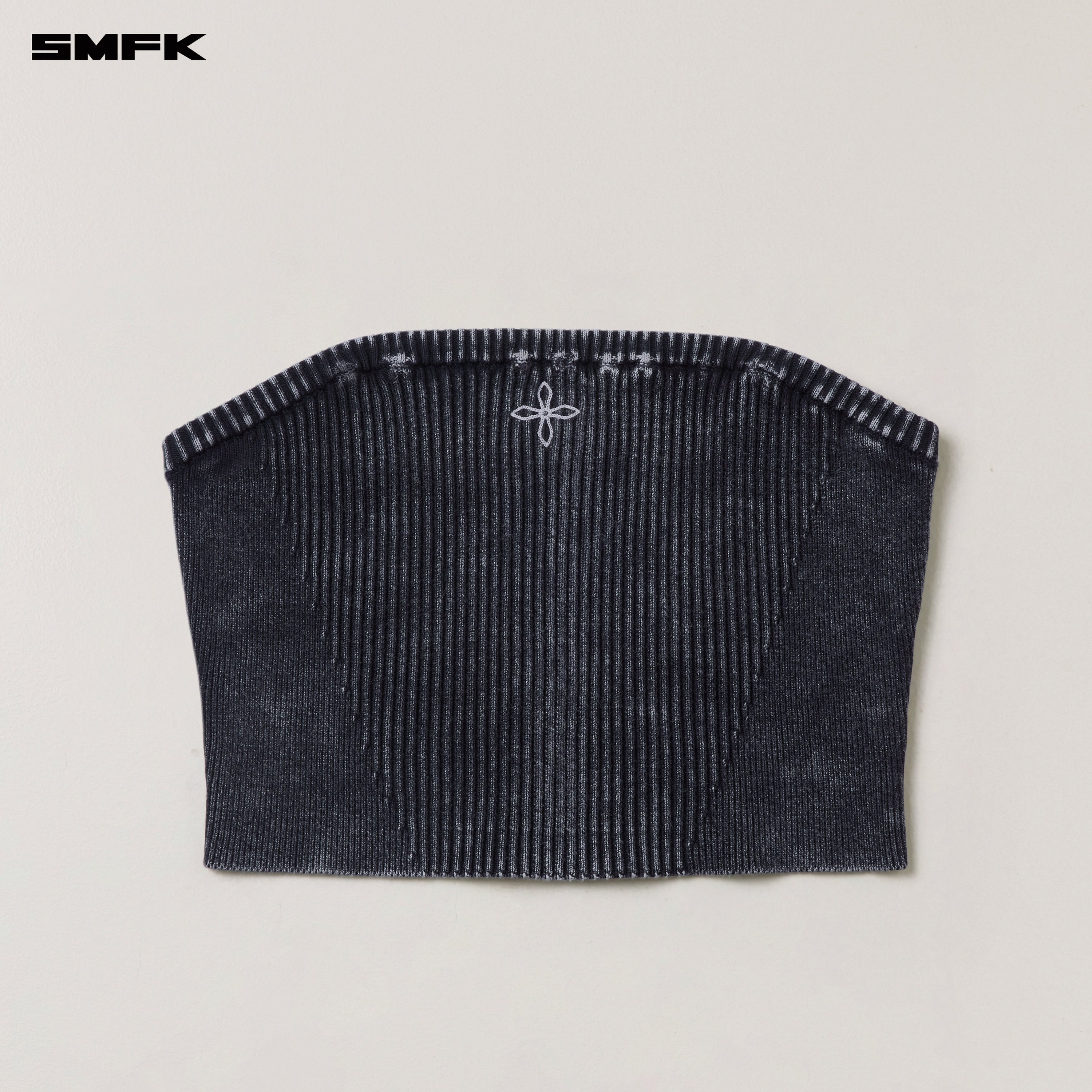 VINTAGE-SAVAGE KNIT BUSTIER/STONE WASH VANISH BLACK