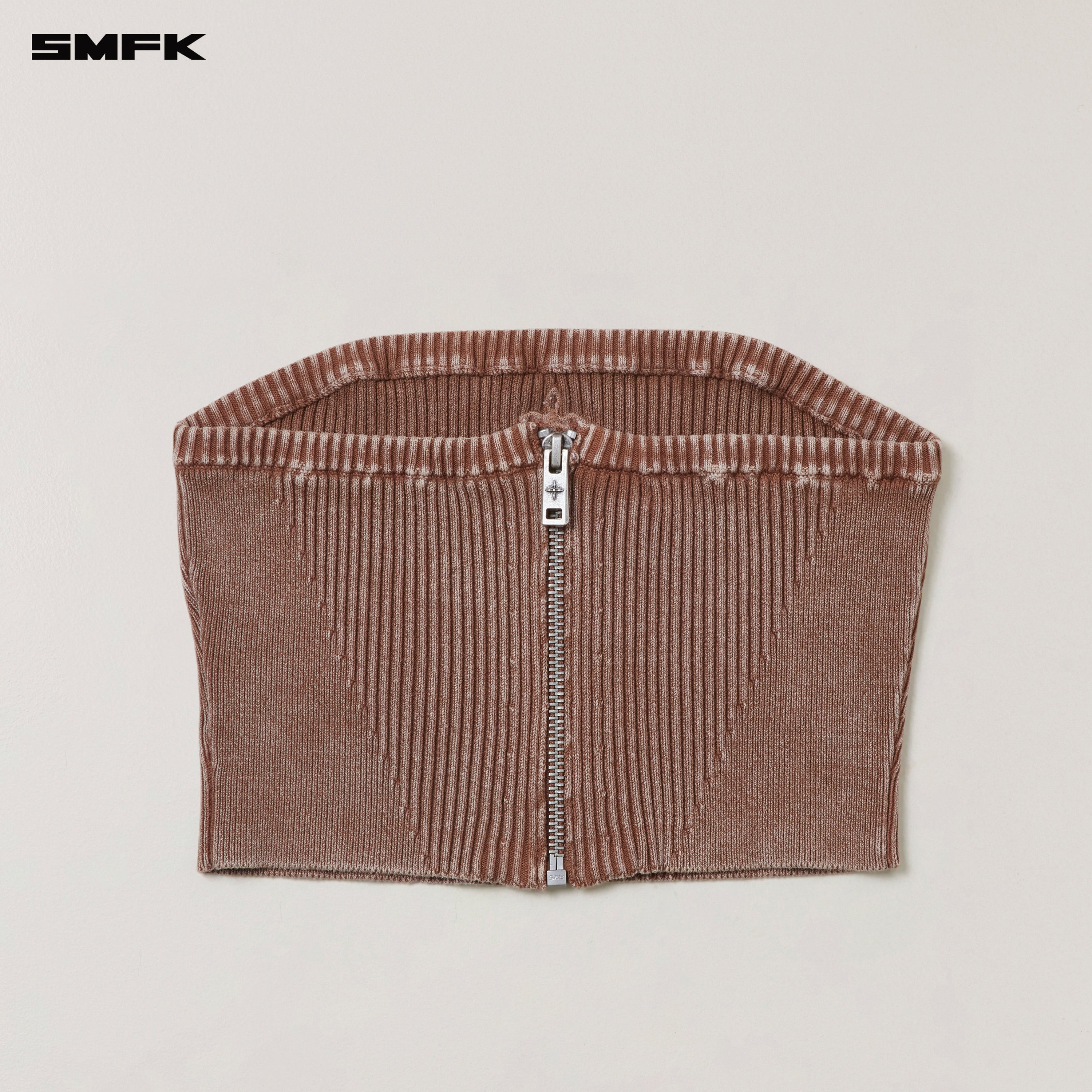 VINTAGE-SAVAGE KNIT BUSTIER/STONE WASH VANISH BROWN