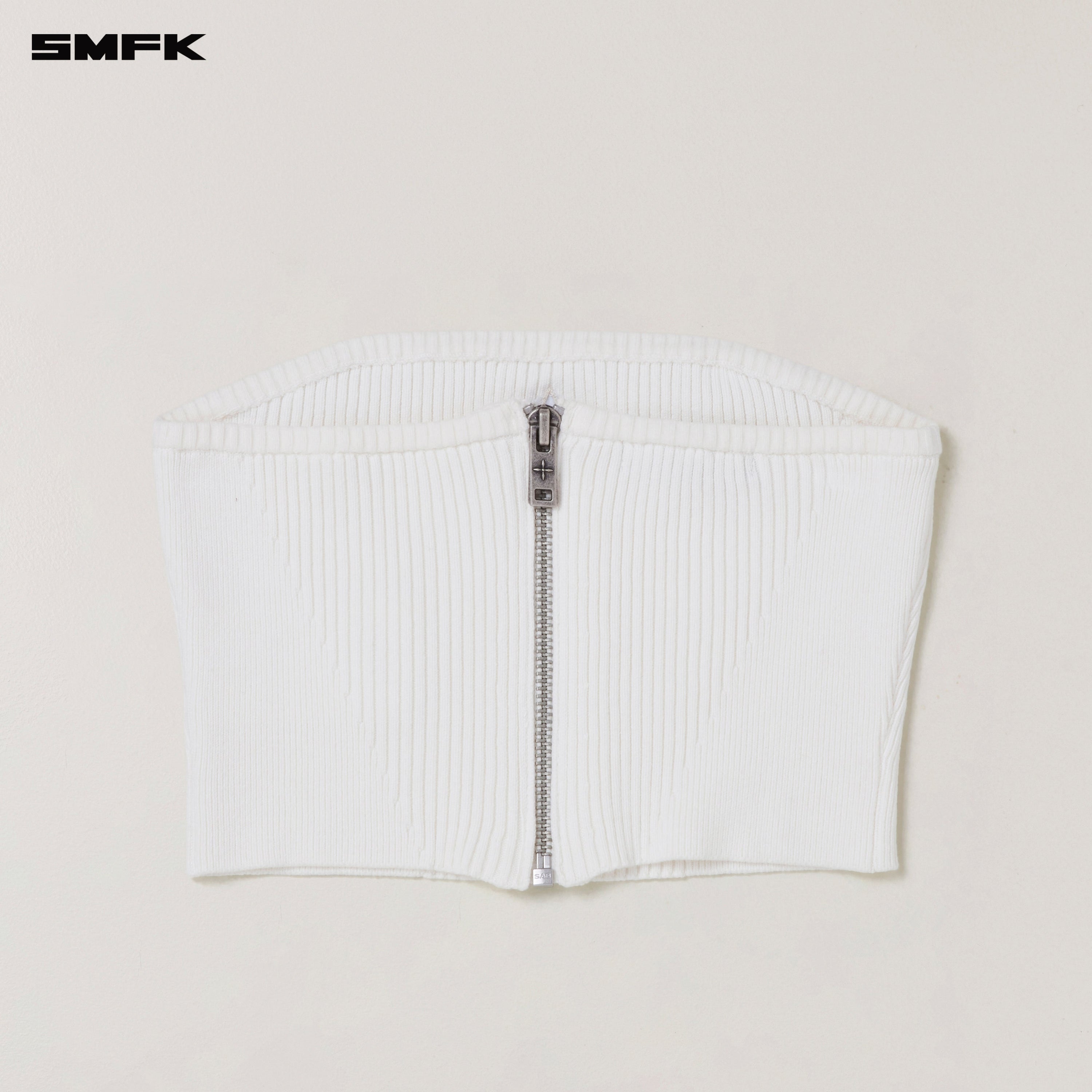 VINTAGE-SAVAGE KNIT BUSTIER/STONE WASH VANISH WHITE