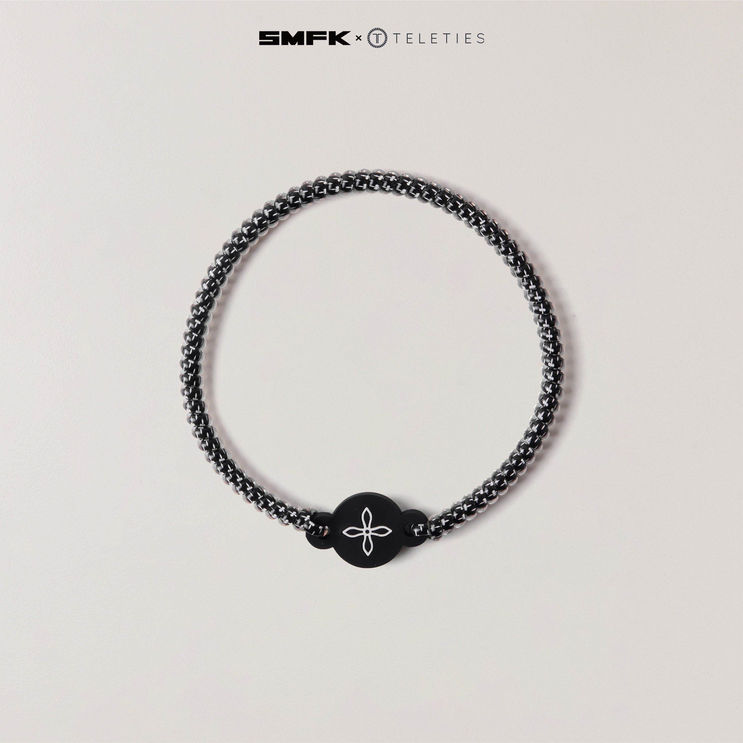 SMFK X TELETIES  Headband Black and white