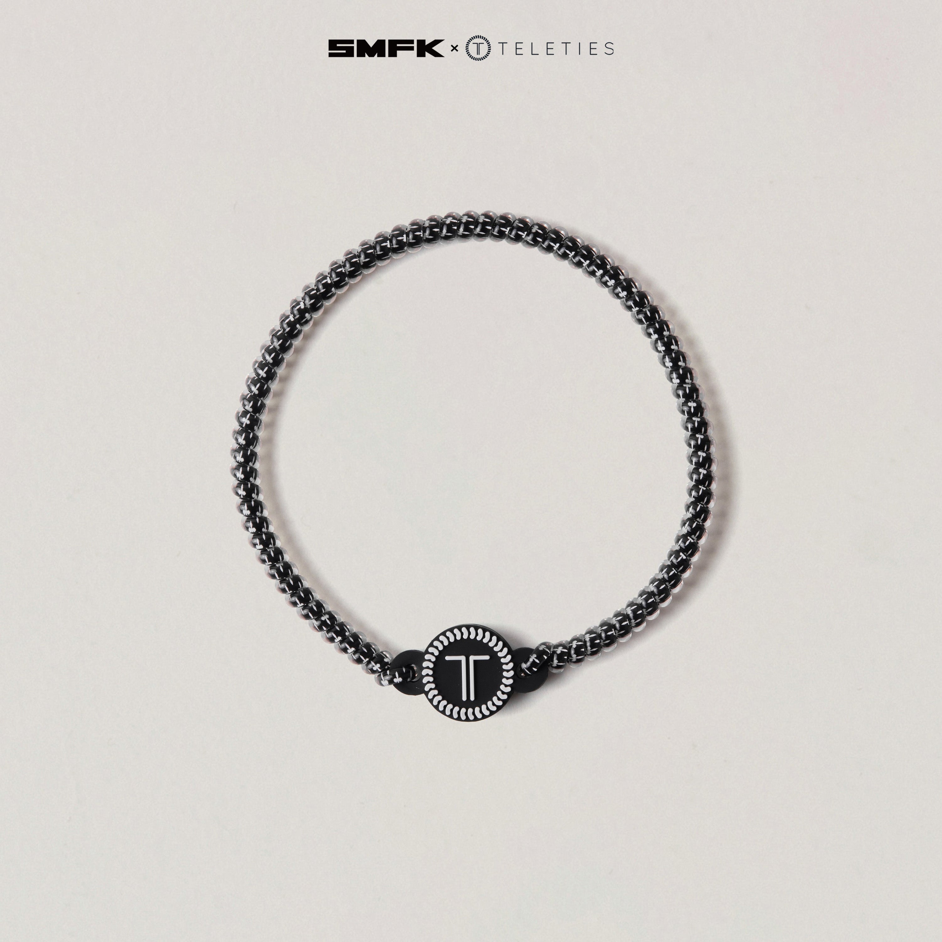 SMFK X TELETIES  Headband Black and white
