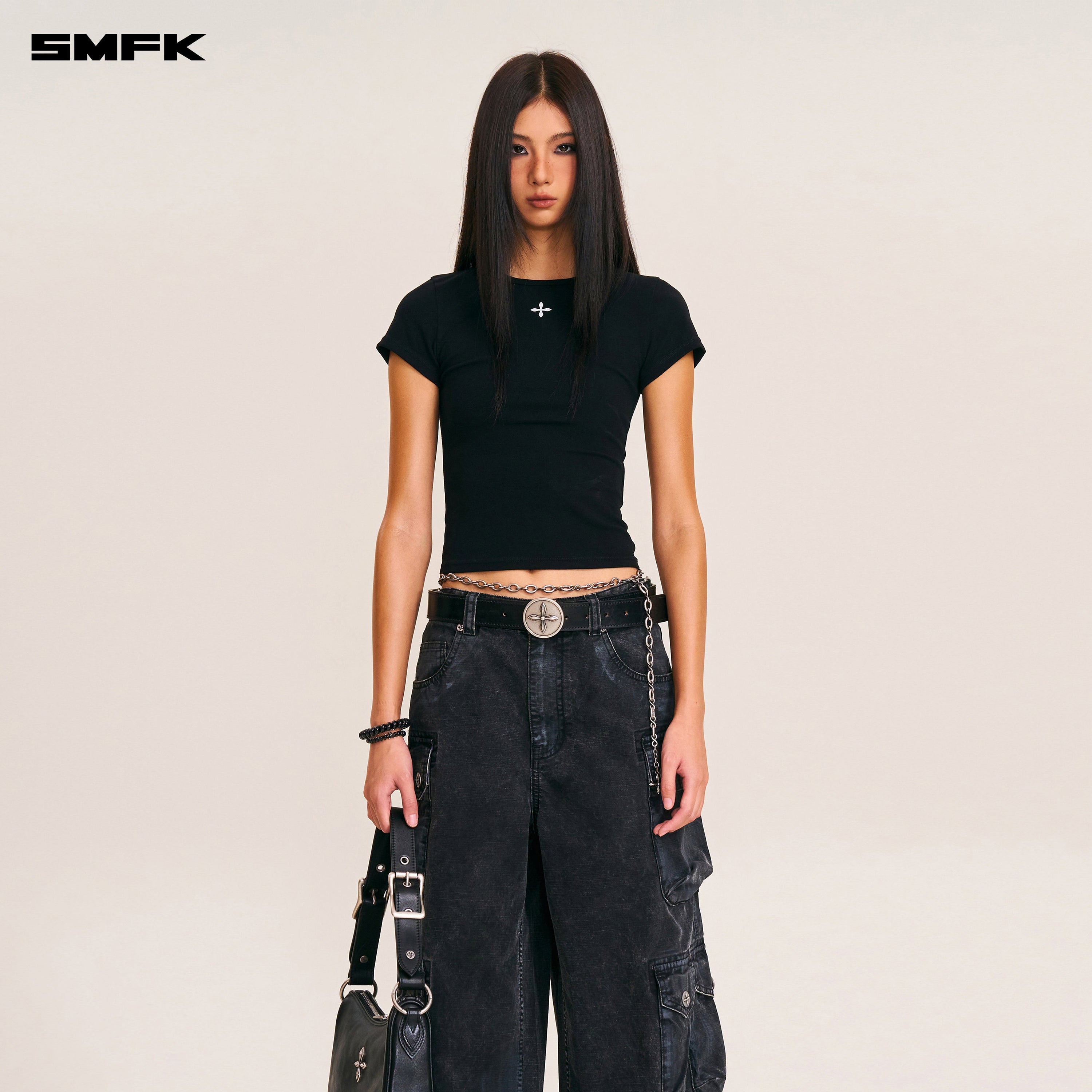 VINTAGE STORM FADE BODY TEE WILD BLACK