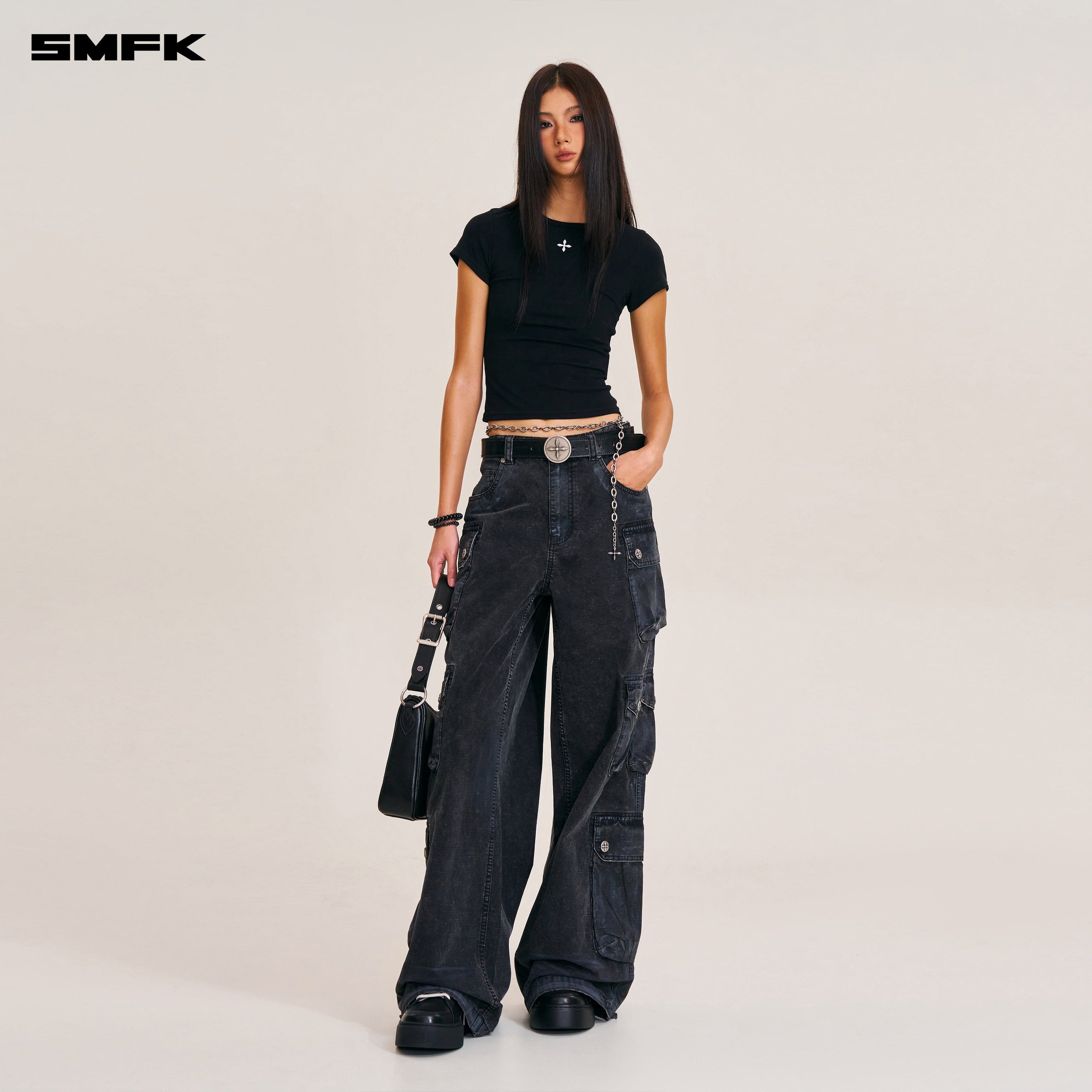 VINTAGE STORM FADE BODY TEE WILD BLACK