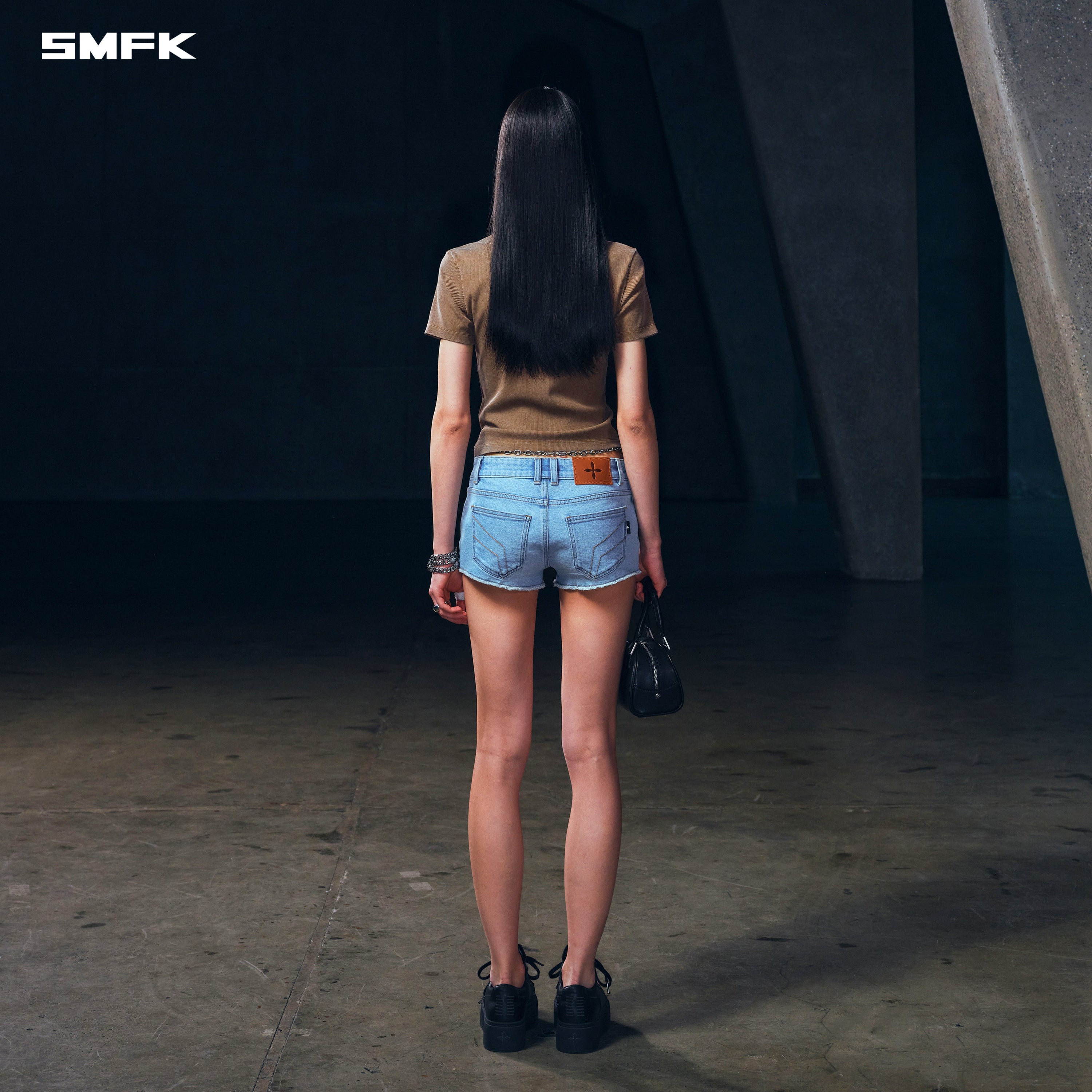 VINTAGE VANISH SILK TEE/GARMENT DYE VANISH BROWN