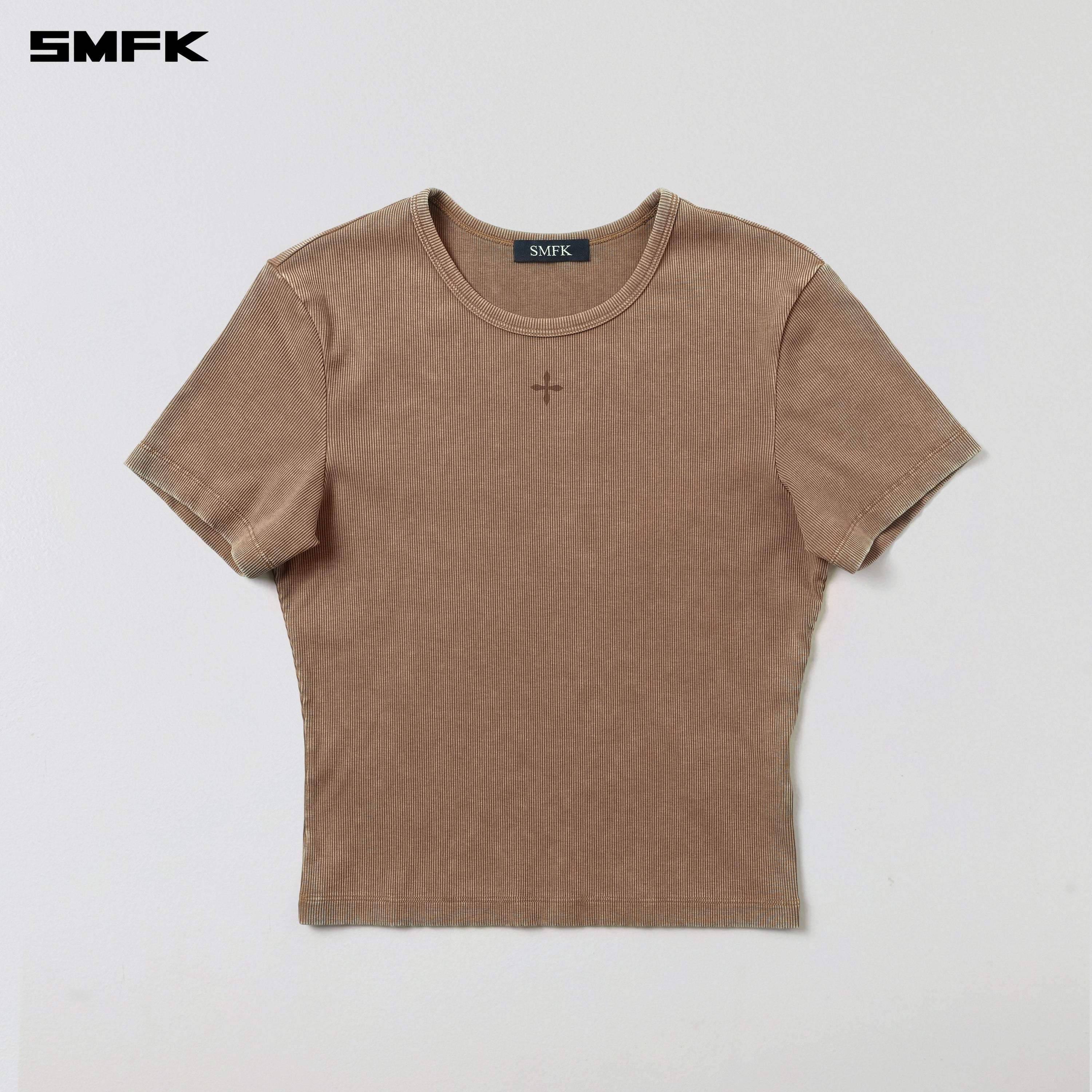 VINTAGE VANISH SILK TEE/GARMENT DYE VANISH BROWN