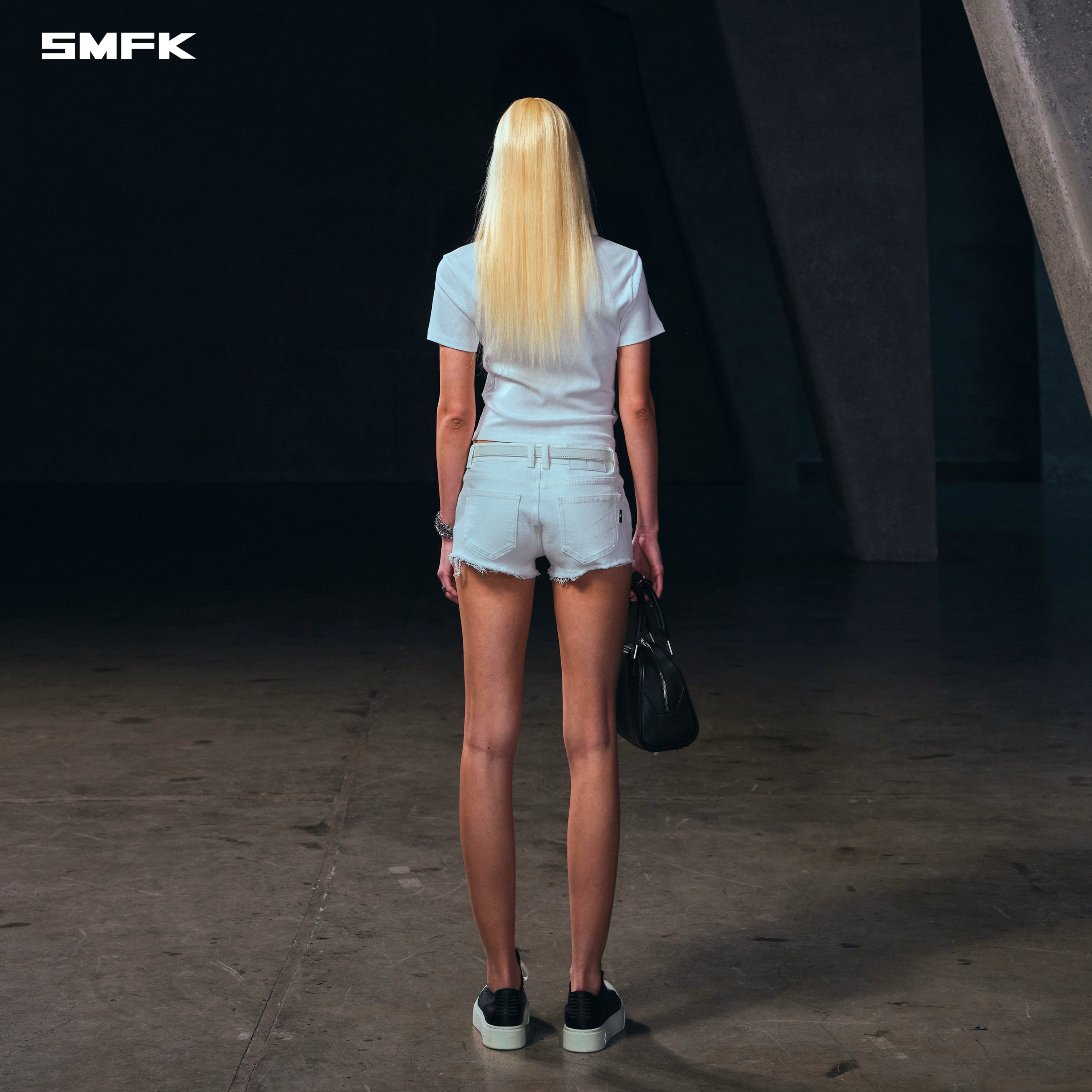 VINTAGE VANISH SILK TEE/GARMENT DYE CLOUD WHITE