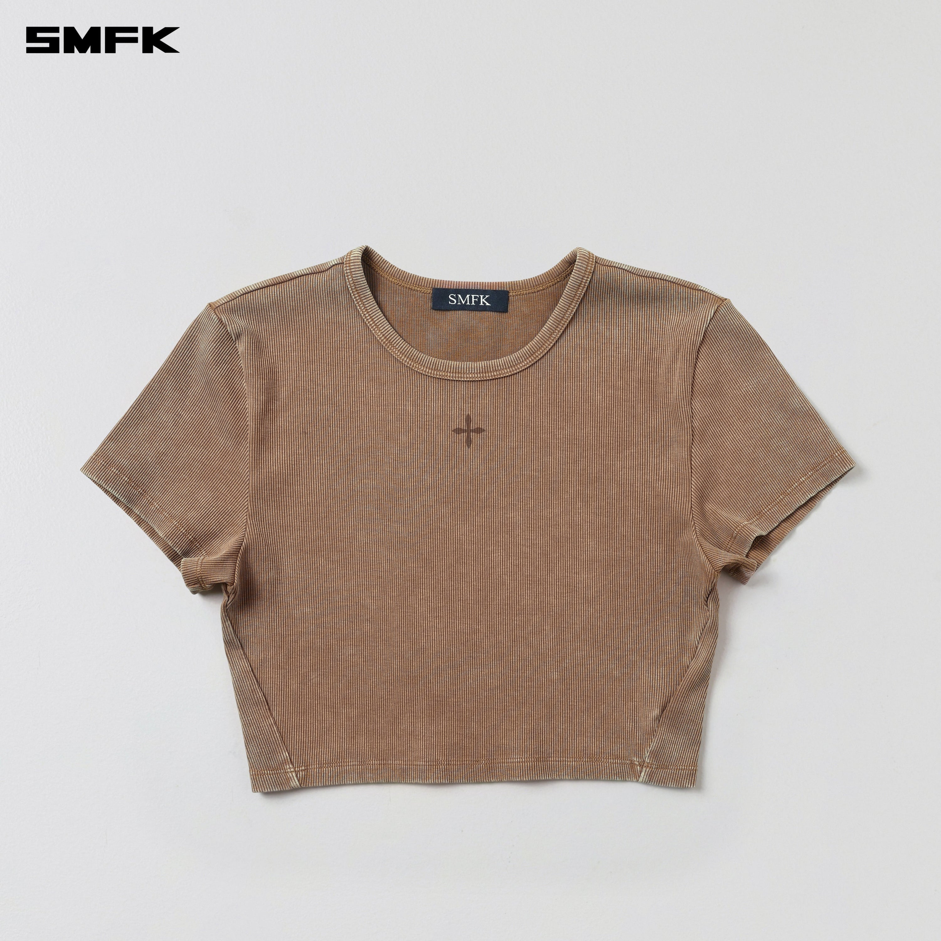 VINTAGE VANISH SILK SHORT TEE/GARMENT DYE VANISH BROWN