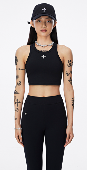 CROSS FLOWER  VEST + PANTS 2 SETS USP02B