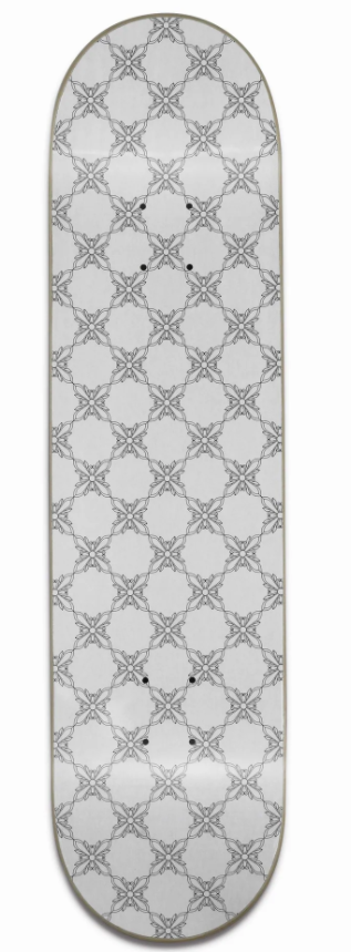WHITE GARDEN SKATEBOARD