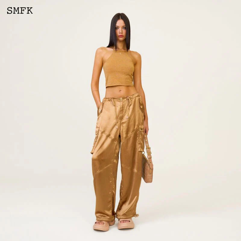 ANCIENT MYTH GOLDEN SNAKE CARGO PANTS