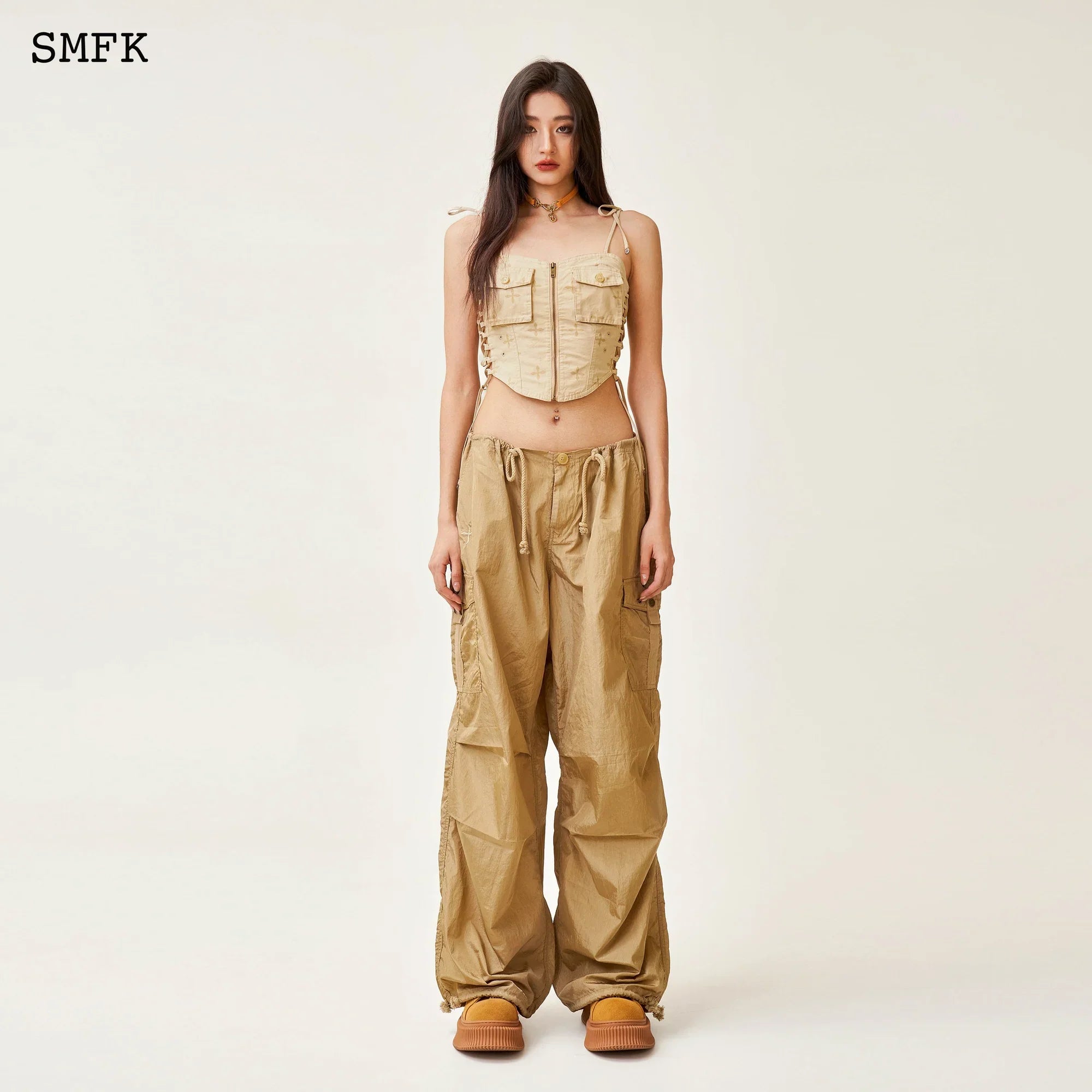 SMFK ANCIENT MYTH GOLDEN SNAKE HUNTING PARATROOPER PANTS