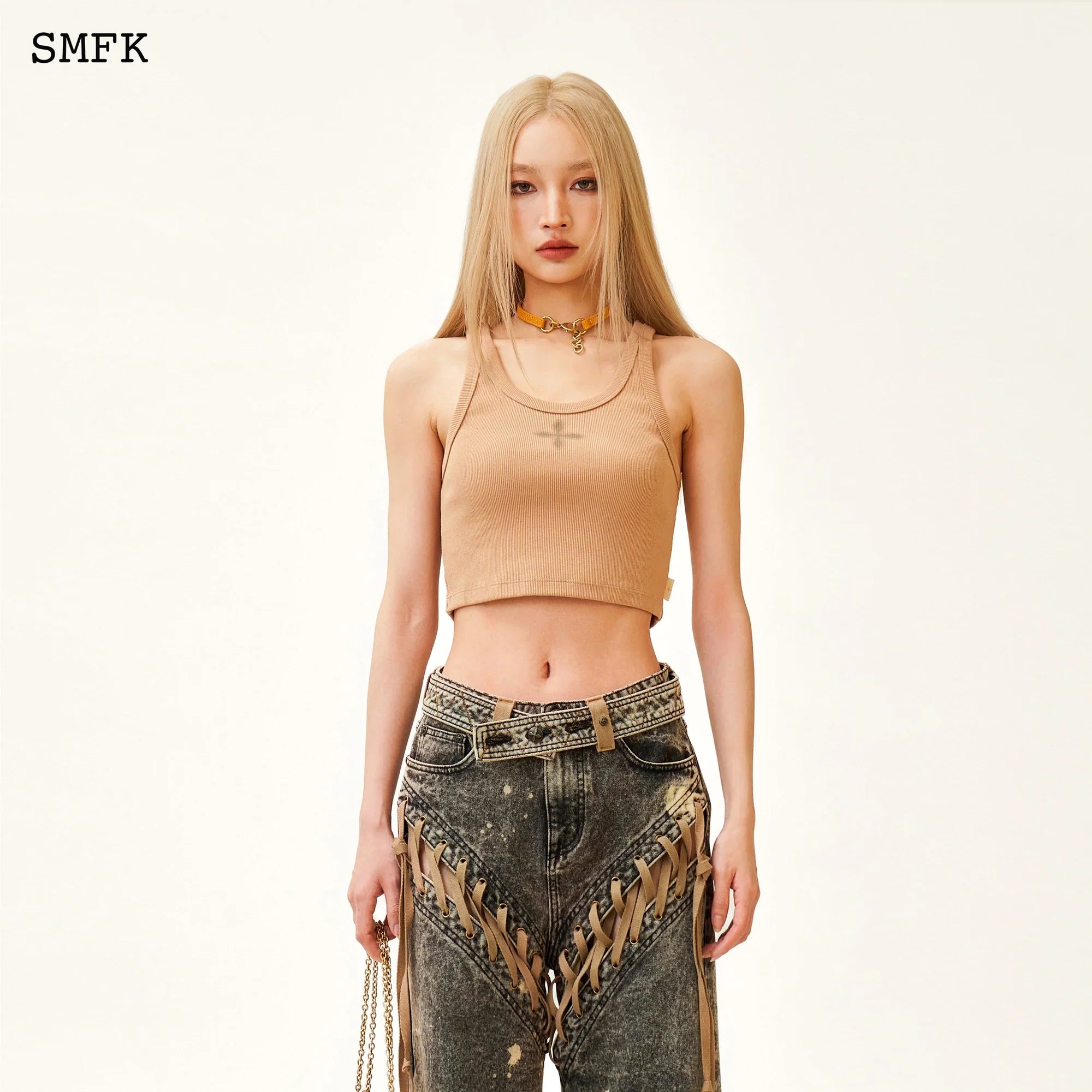 SMFK ANCIENT MYTH HURRICANE WIDE-LEG JEANS IN SUNSET