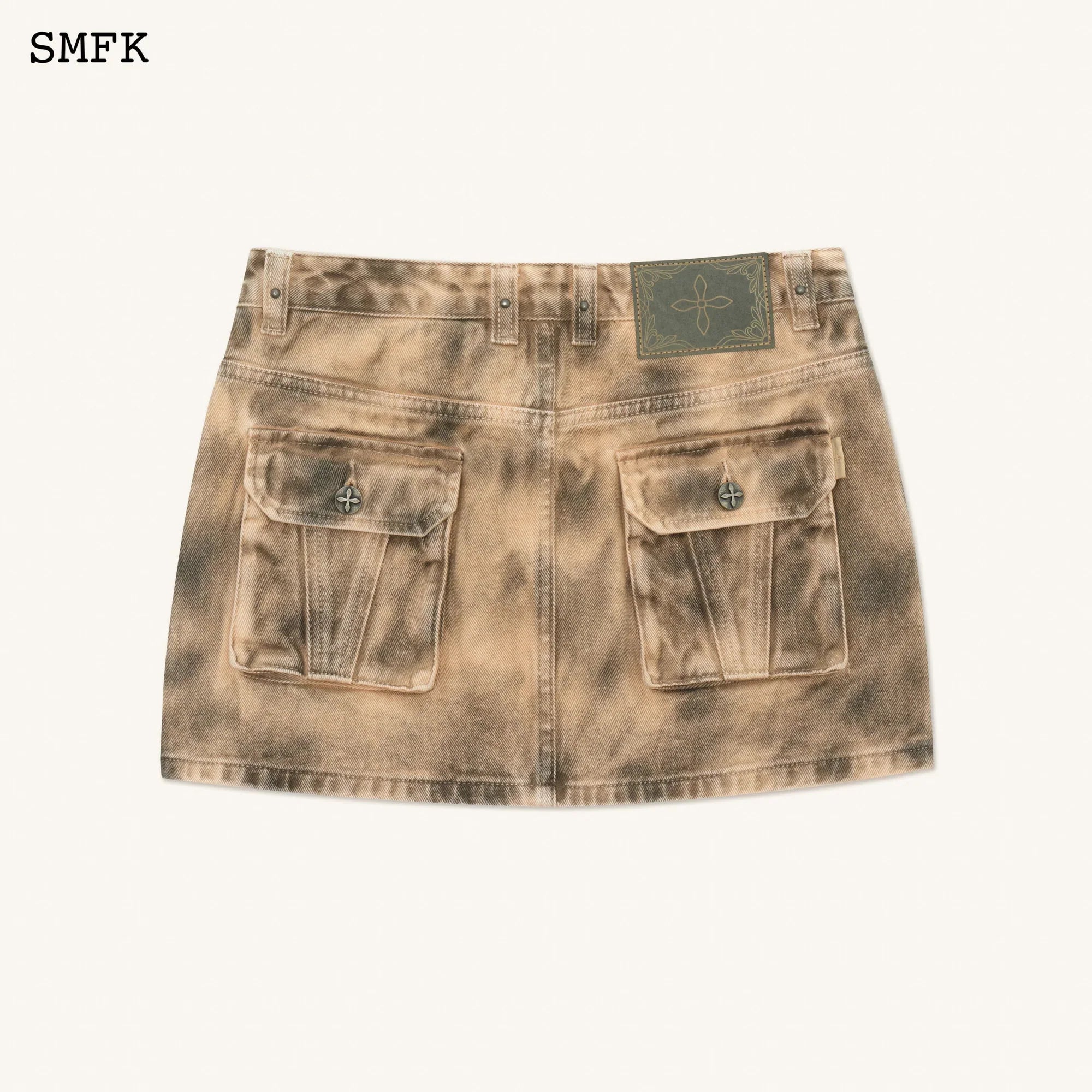 ANCIENT MYTH TARPAN HUNTER MINI SKIRT IN MATTE GREY