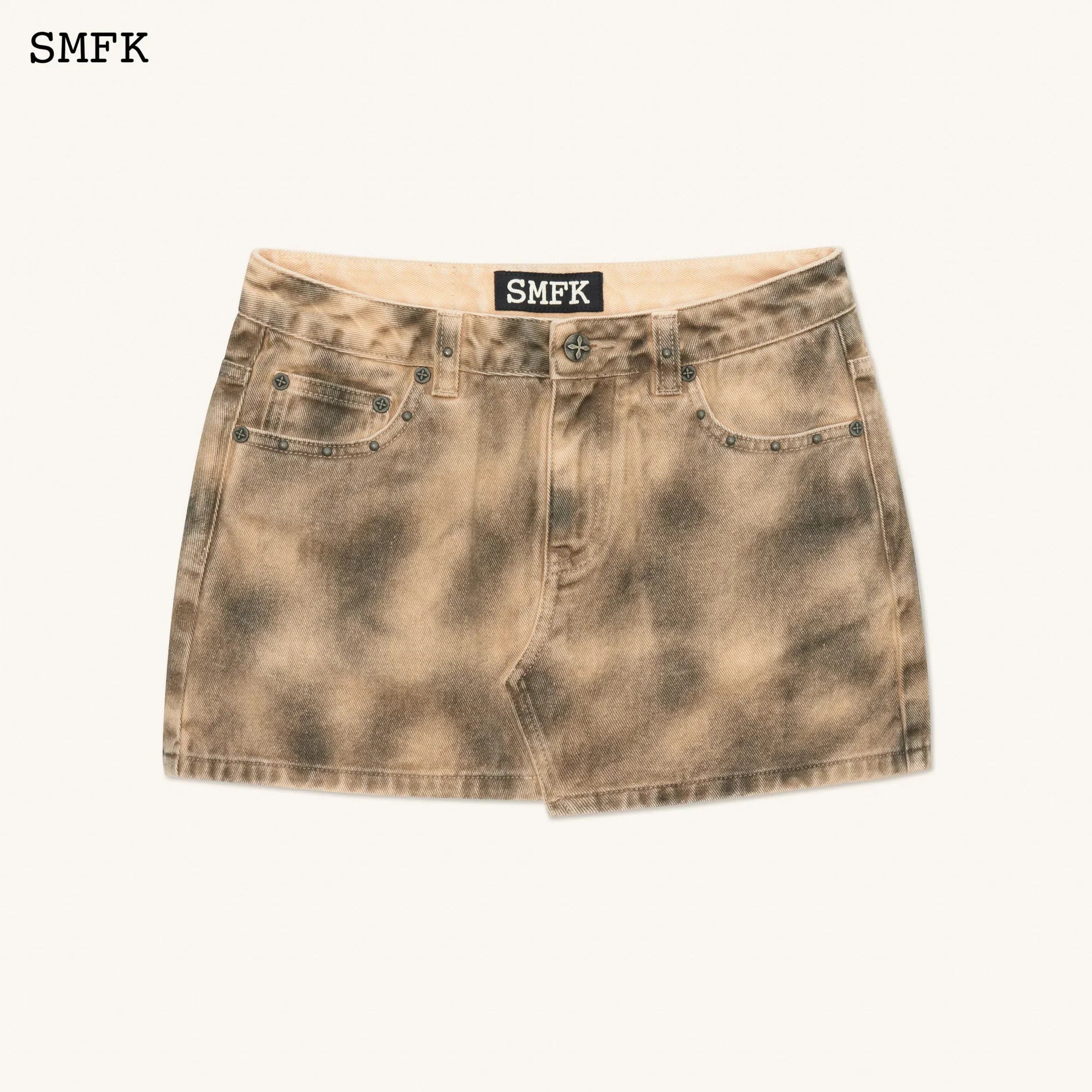 ANCIENT MYTH TARPAN HUNTER MINI SKIRT IN MATTE GREY