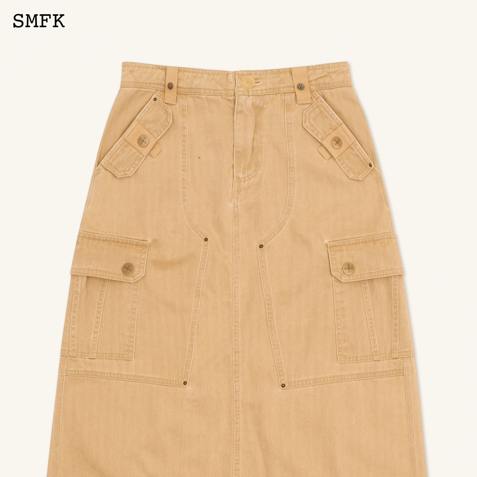 ANCIENT MYTH TARPAN WORKWEAR LONG SKIRT WHEAT