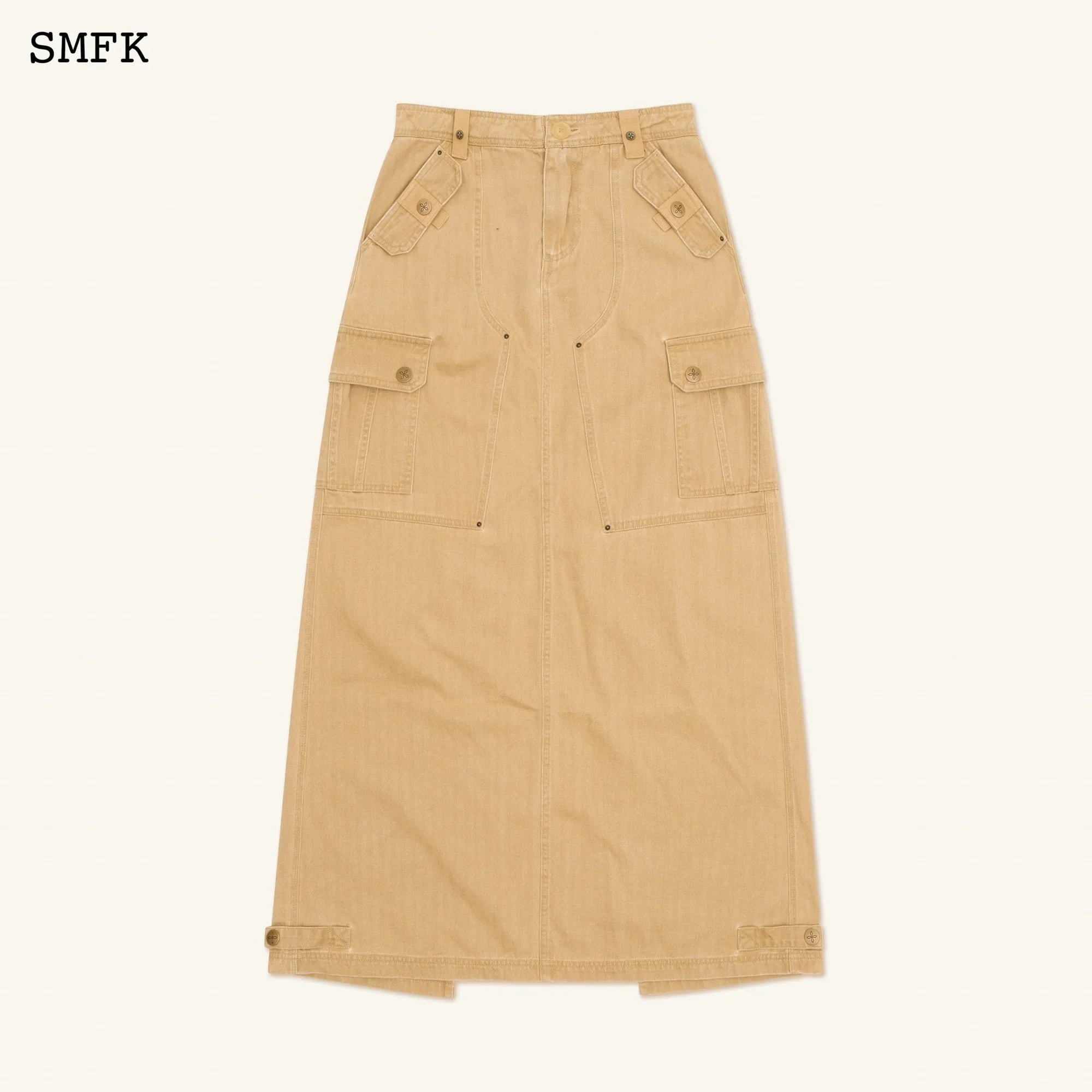 ANCIENT MYTH TARPAN WORKWEAR LONG SKIRT WHEAT