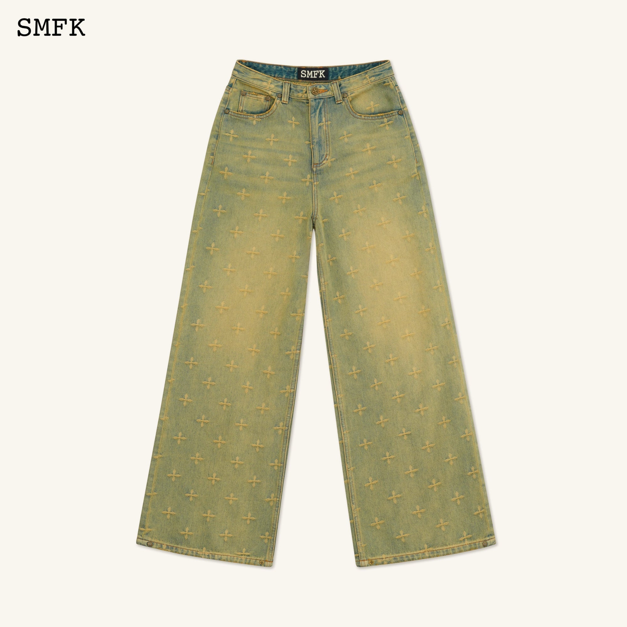 SMFK ANCIENT MYTH TREASURE GARDEN WIDE-LEG JEANS