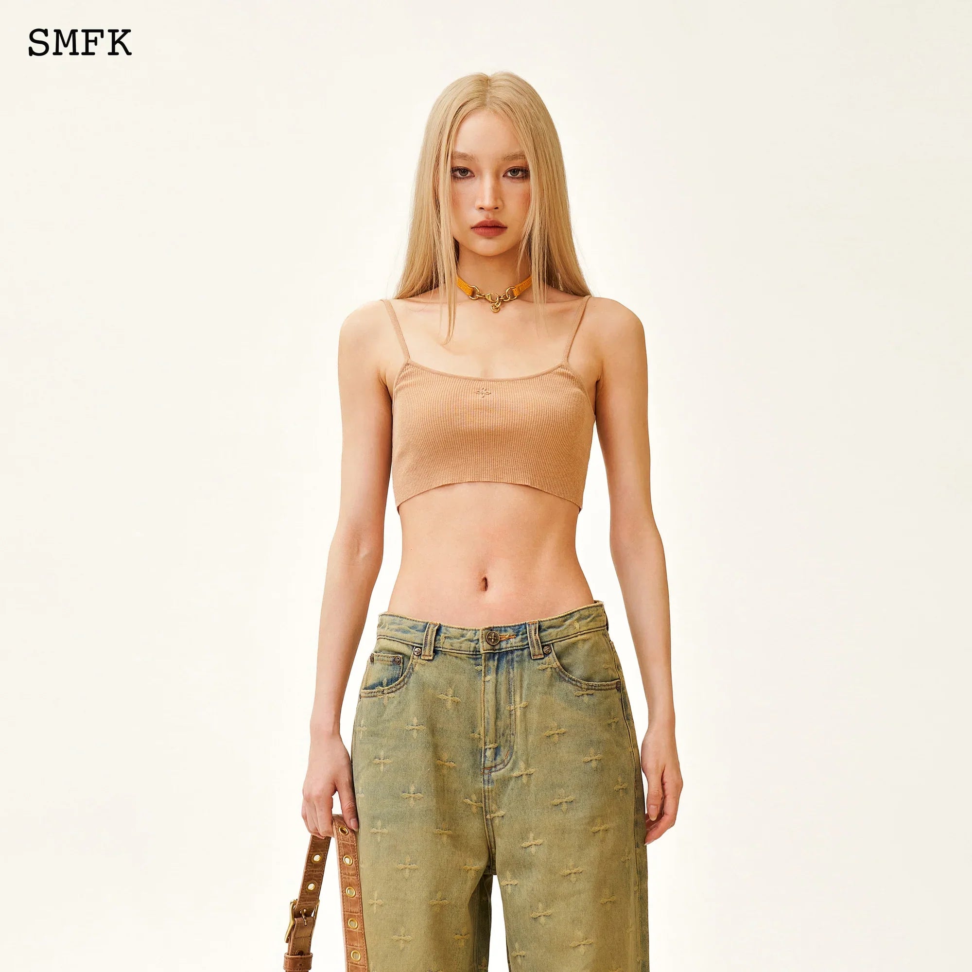 SMFK ANCIENT MYTH TREASURE GARDEN WIDE-LEG JEANS