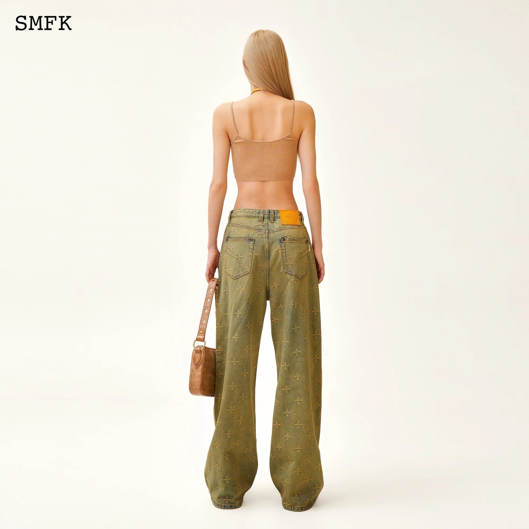 SMFK ANCIENT MYTH TREASURE GARDEN WIDE-LEG JEANS