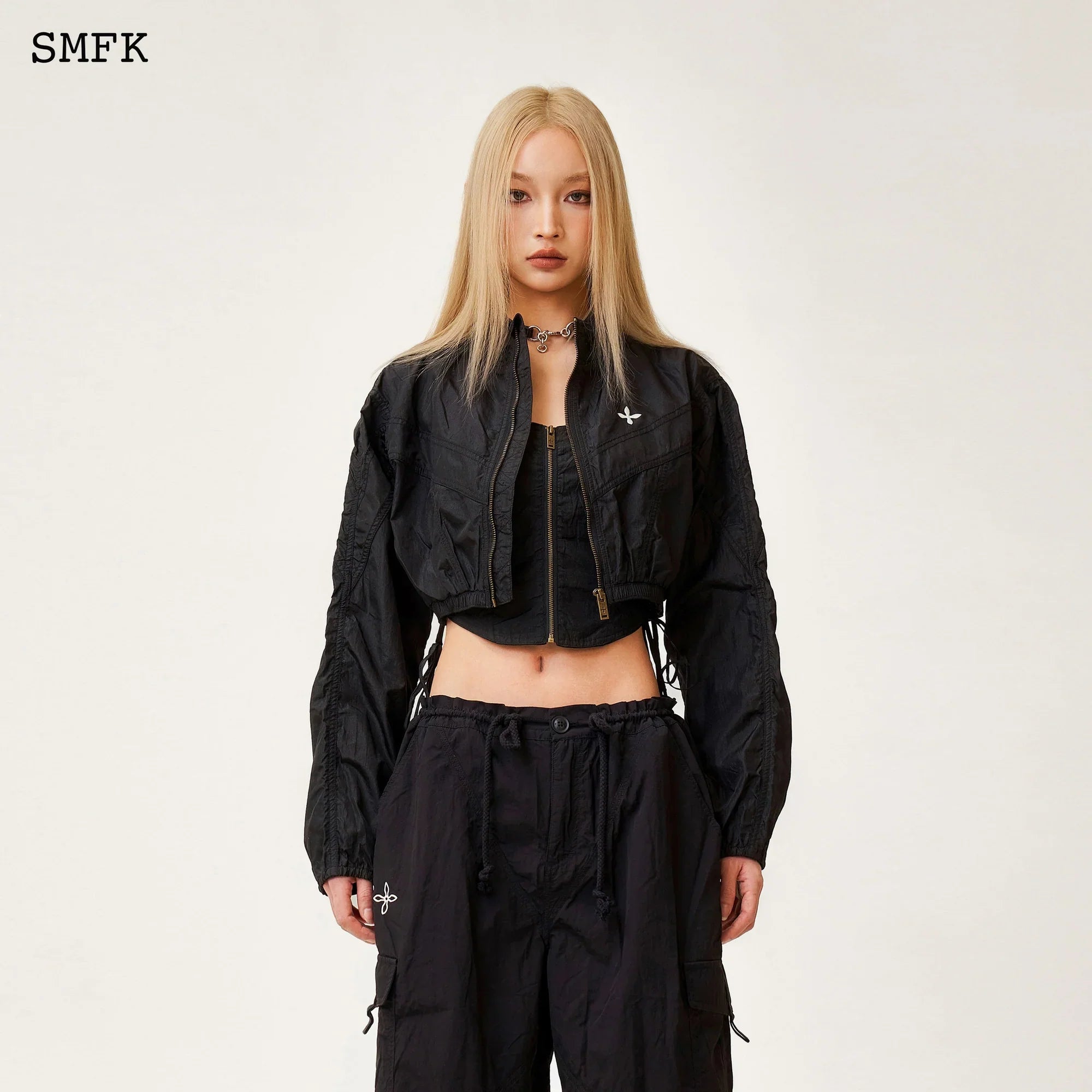SMFK  ANCIENT MYTH VIPER ALLOY JOGGING BLACK JACKET