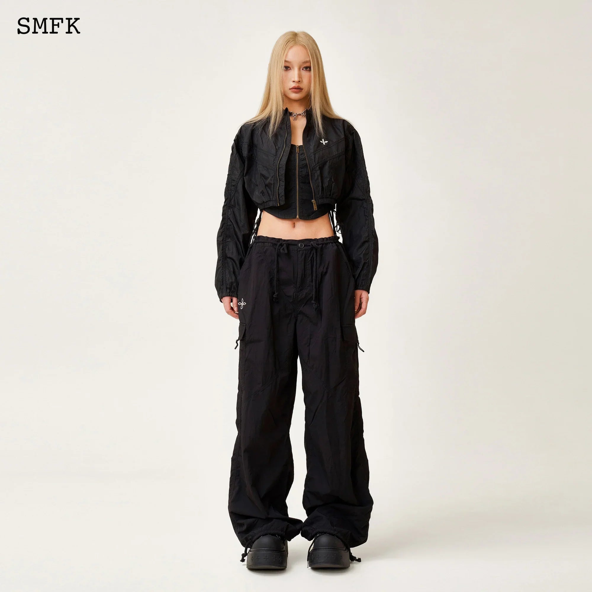 SMFK  ANCIENT MYTH VIPER ALLOY JOGGING BLACK JACKET