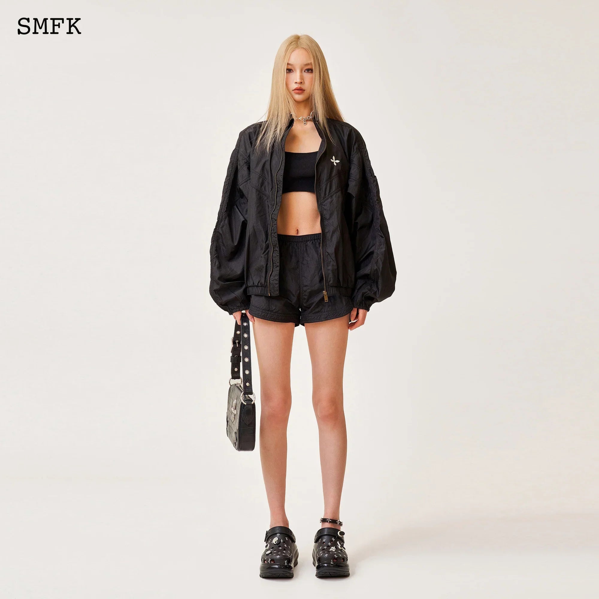 SMFK NCIENT MYTH VIPER ALLOY LOOSE TRAINING JACKET BLACK