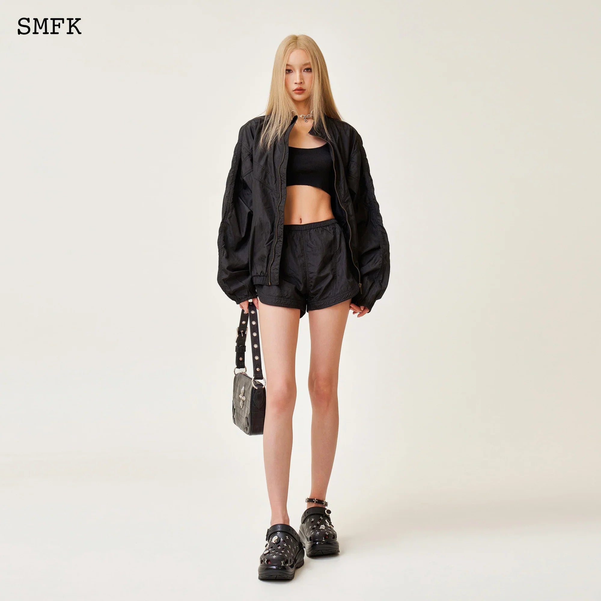 SMFK NCIENT MYTH VIPER ALLOY LOOSE TRAINING JACKET BLACK