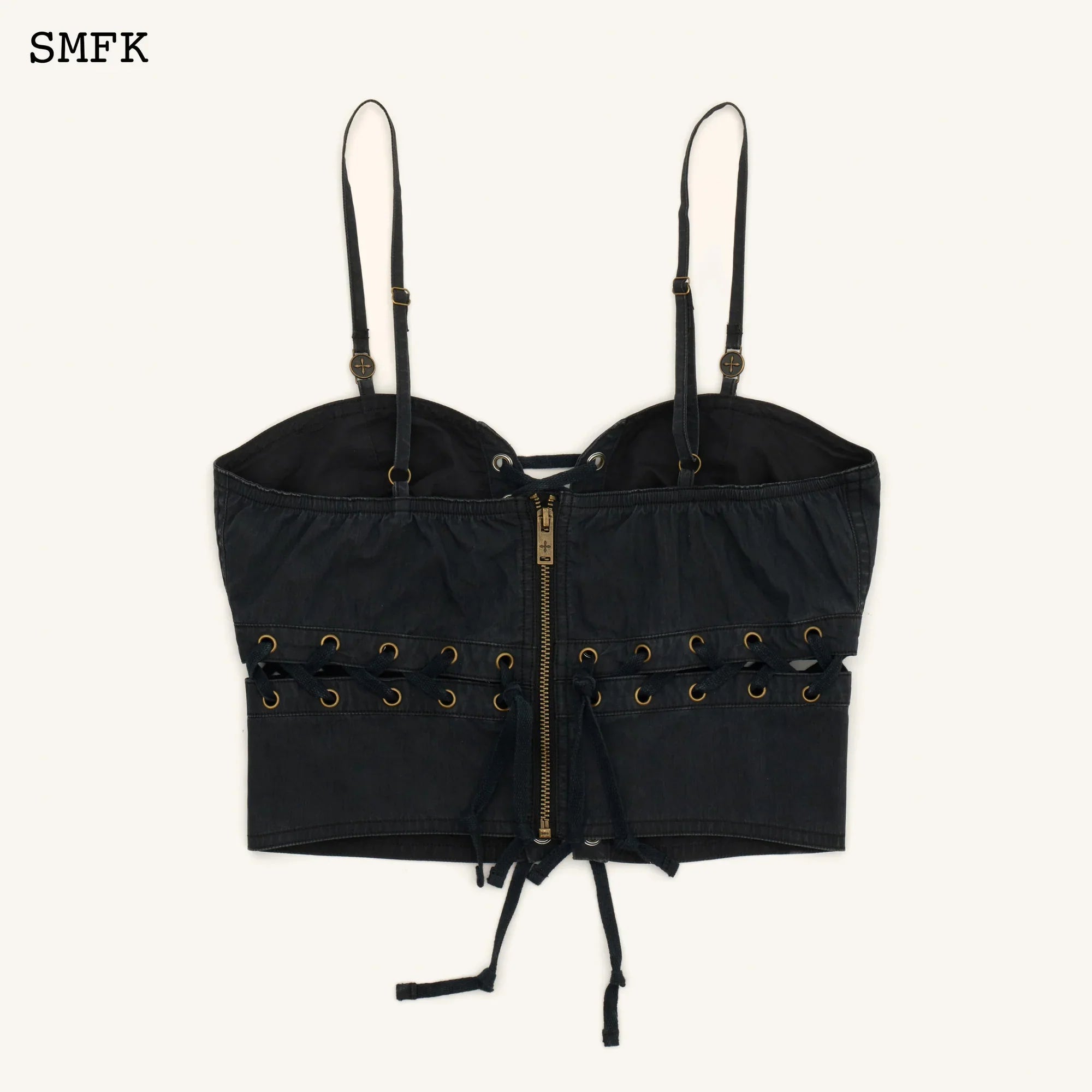 ANCIENT MYTH VIPER CROSS WORKWEAR VEST TOP IN BLACK