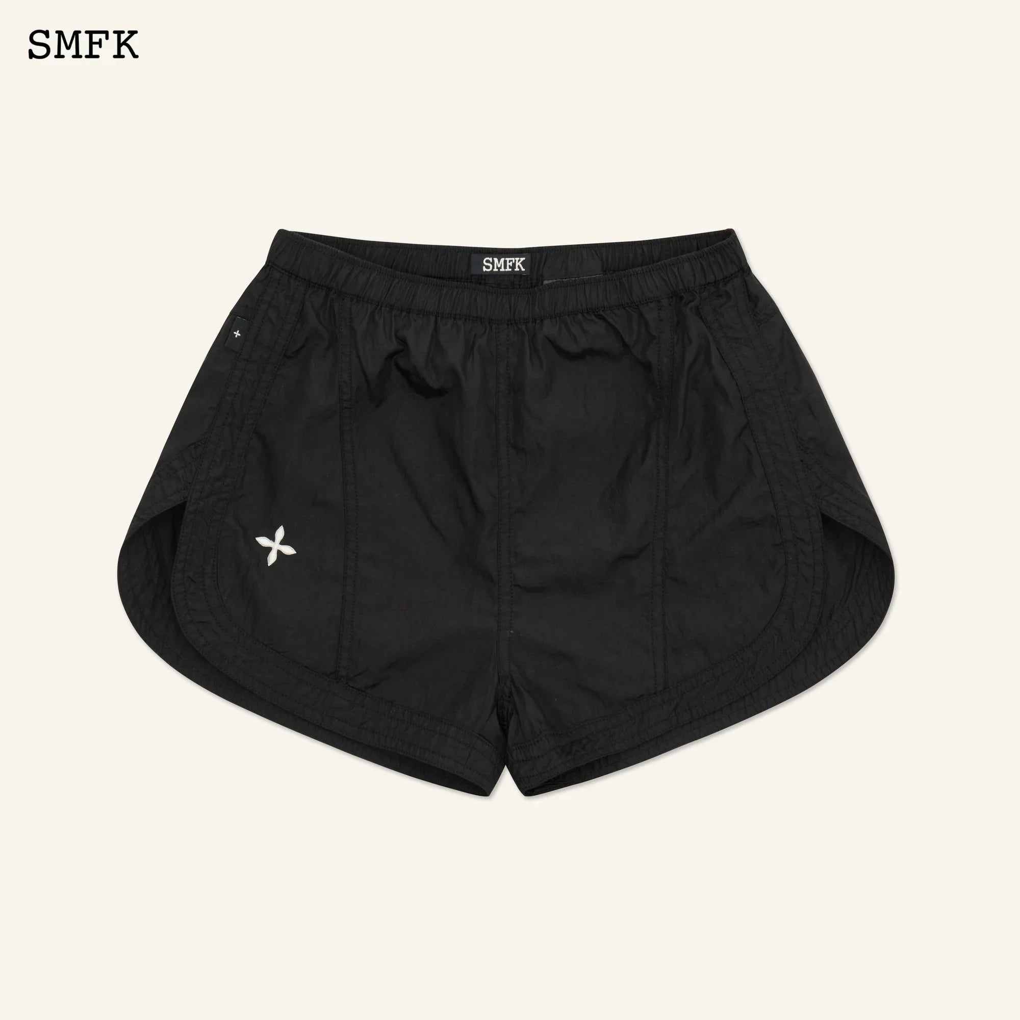 SMFK ANCIENT MYTH VIPER JOGGING SHORTS IN BLACK