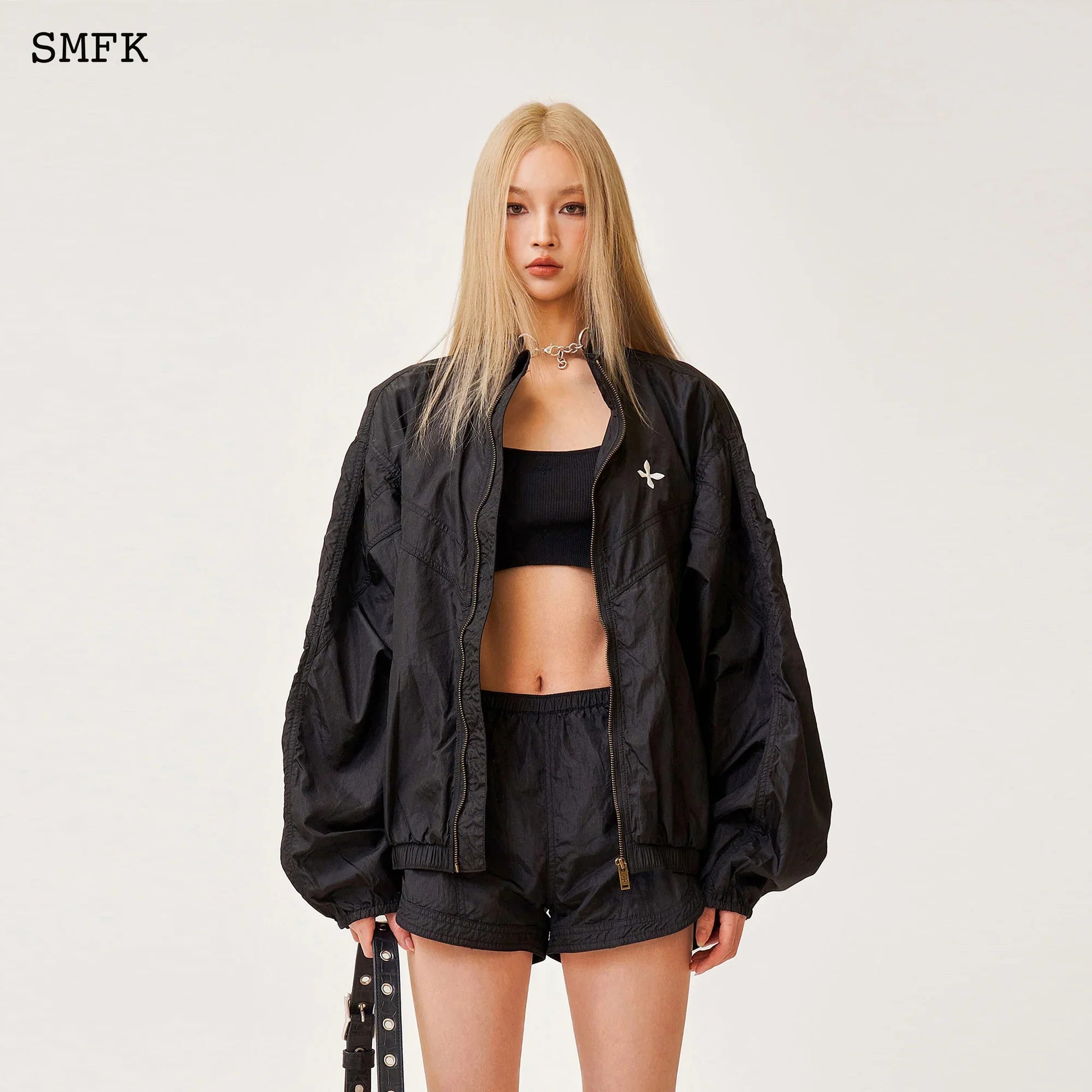 SMFK ANCIENT MYTH VIPER JOGGING SHORTS IN BLACK